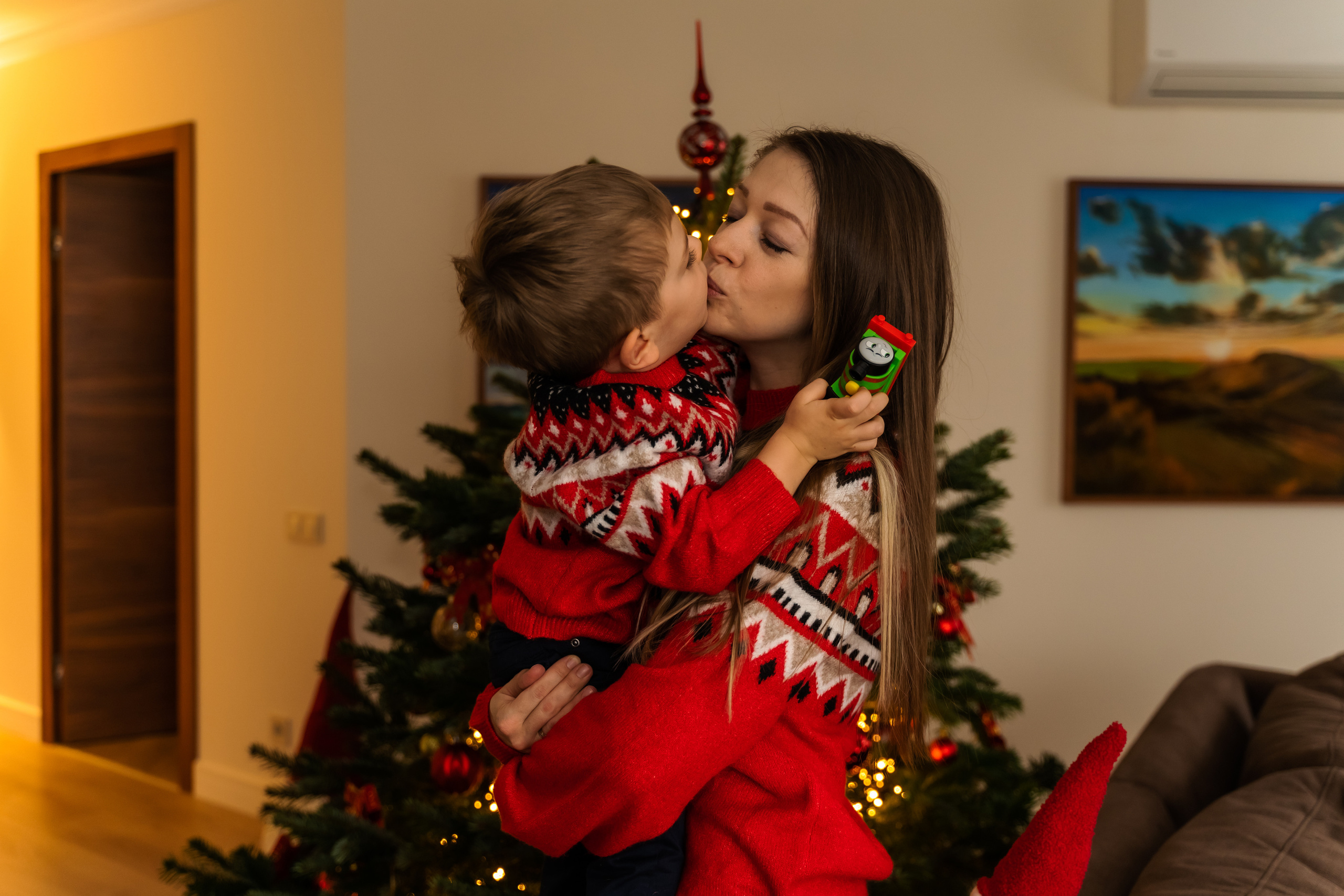 Новорічна домашня фотосесія. Сімейний фотограф Київ Наталія Шкаврон