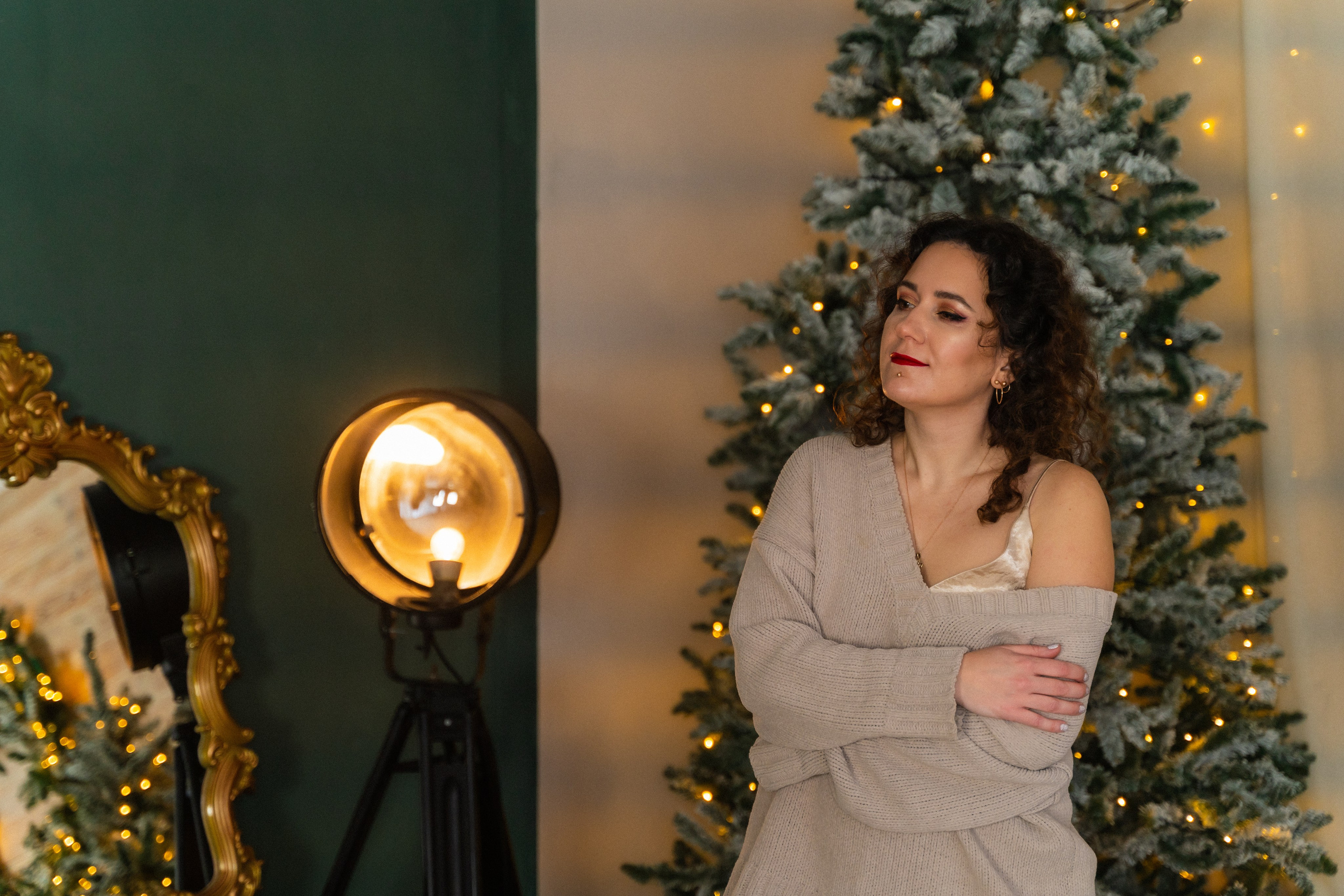 Новорічна фотосесія мама і доня. Сімейний фотограф Київ Наталія Шкаврон