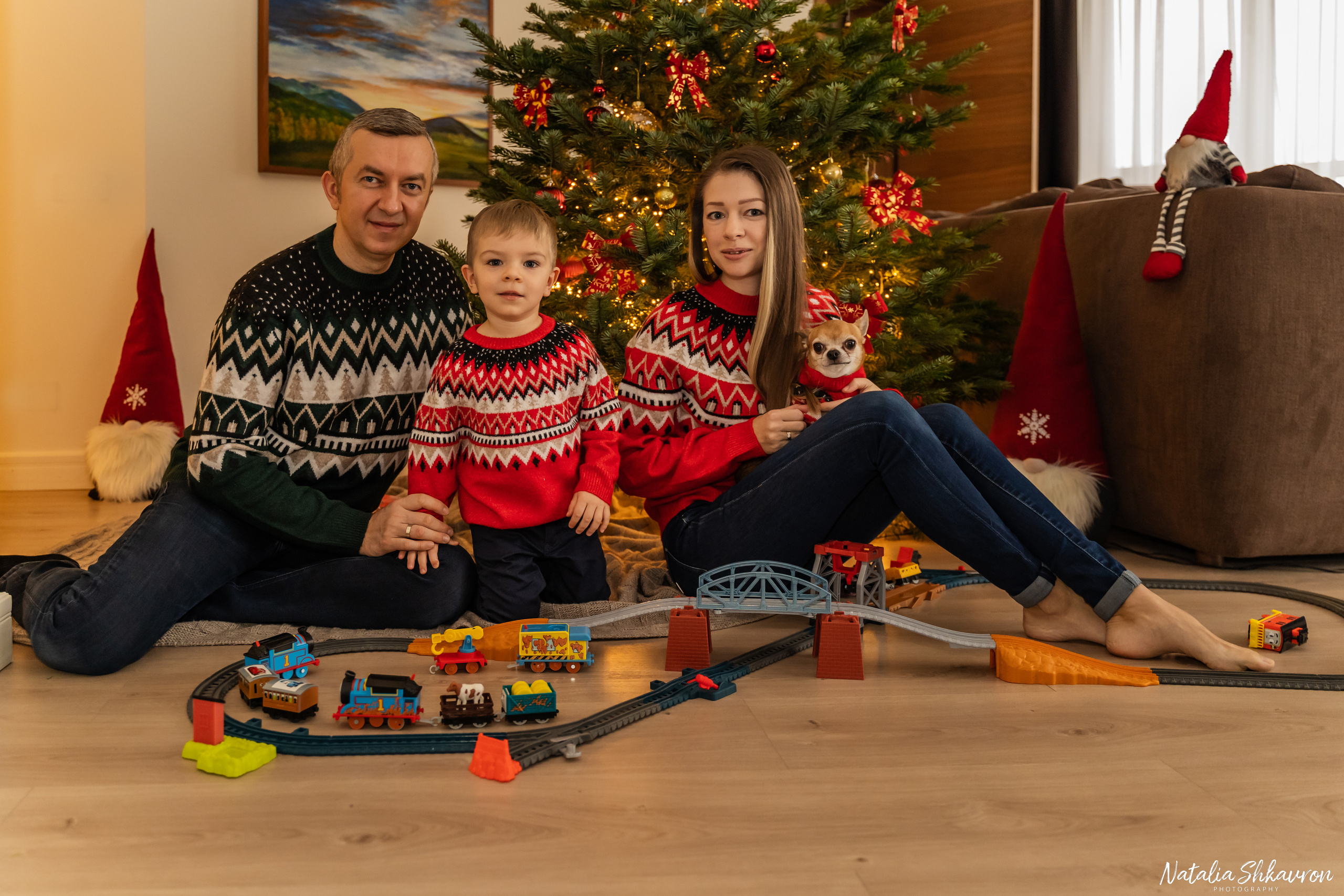 Новорічна фотосесія вдома. Сімейний фотограф Київ Наталія Шкаврон