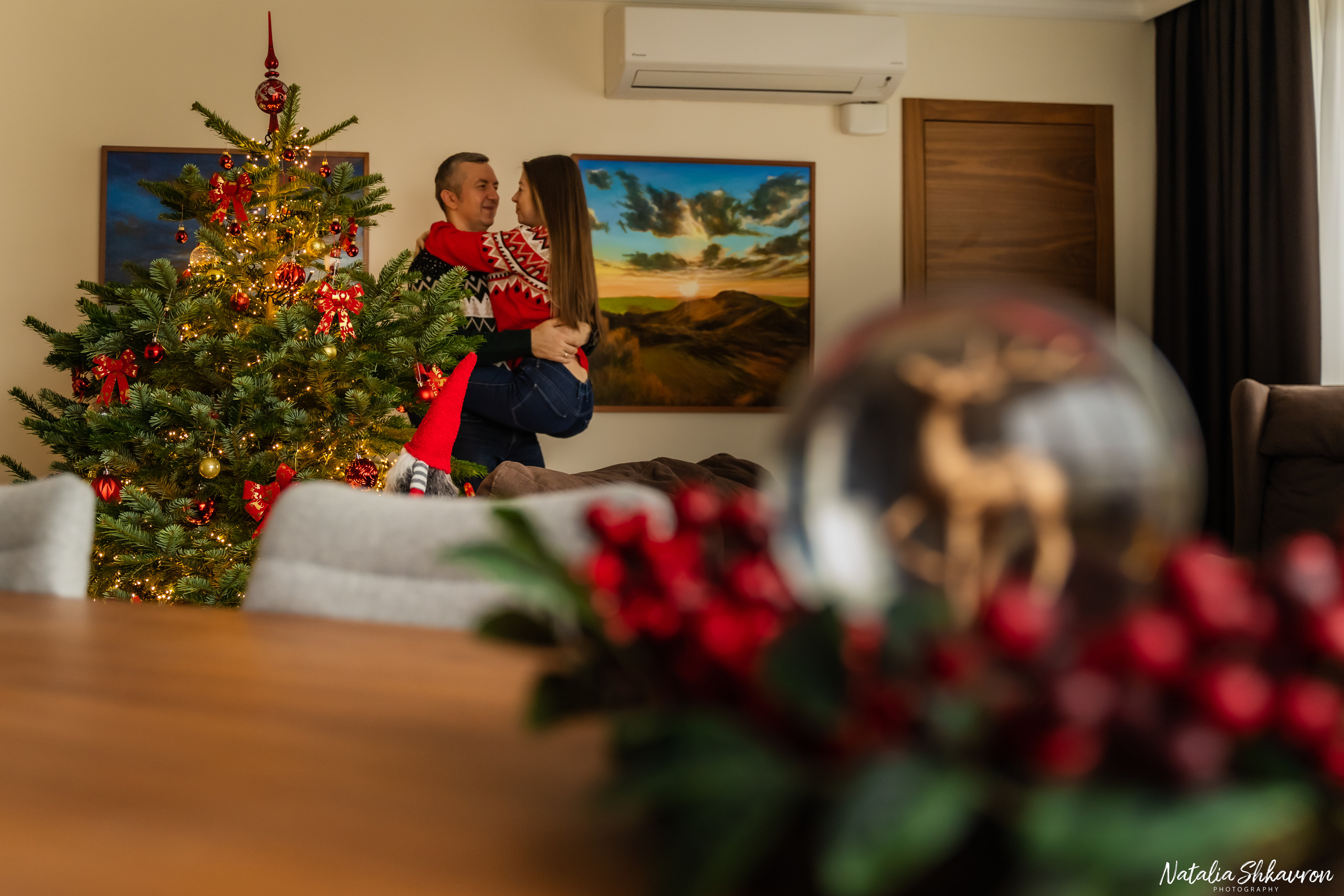 Новорічна фотосесія вдома. Сімейний фотограф Київ Наталія Шкаврон