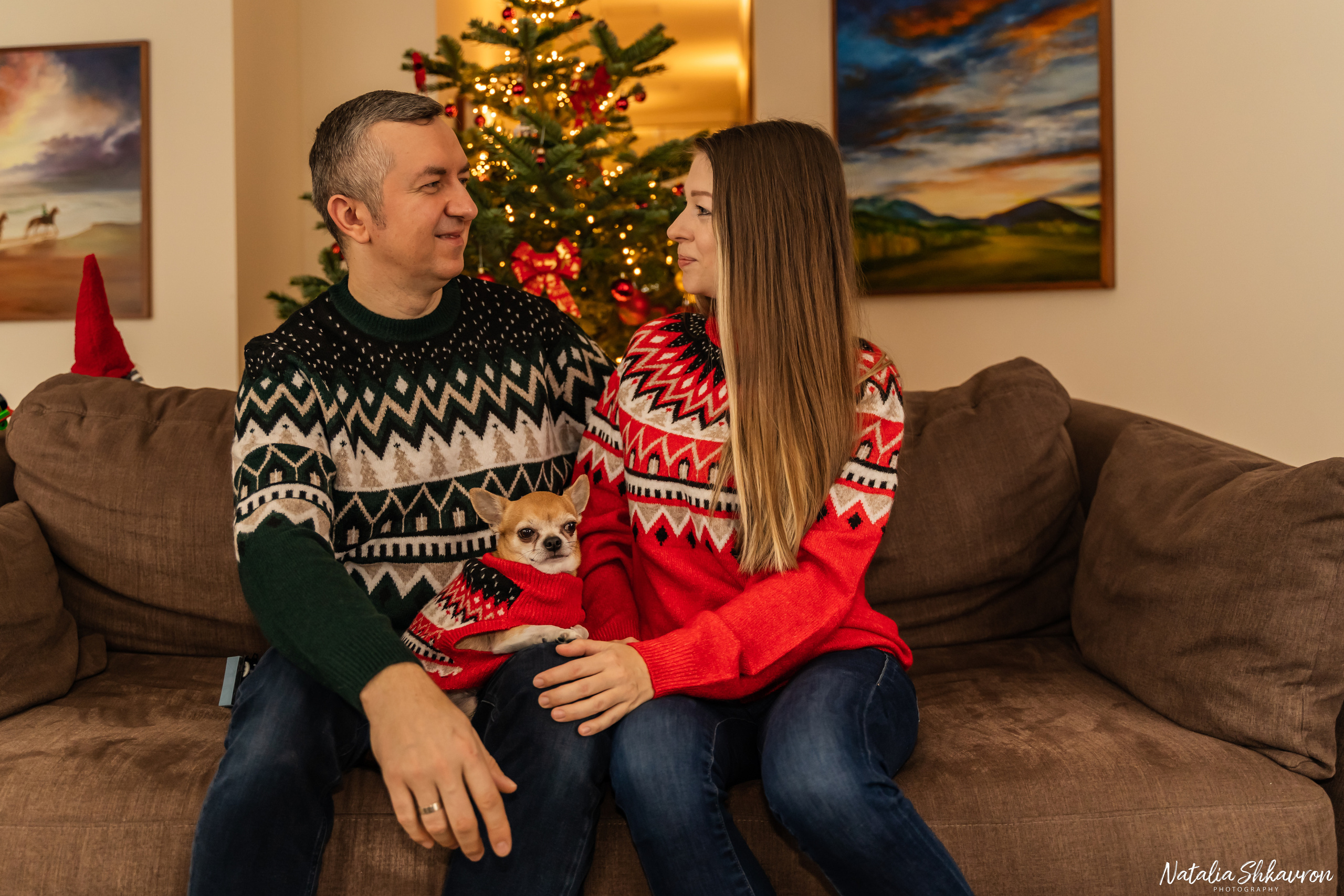 Новорічна фотосесія вдома. Сімейний фотограф Київ Наталія Шкаврон