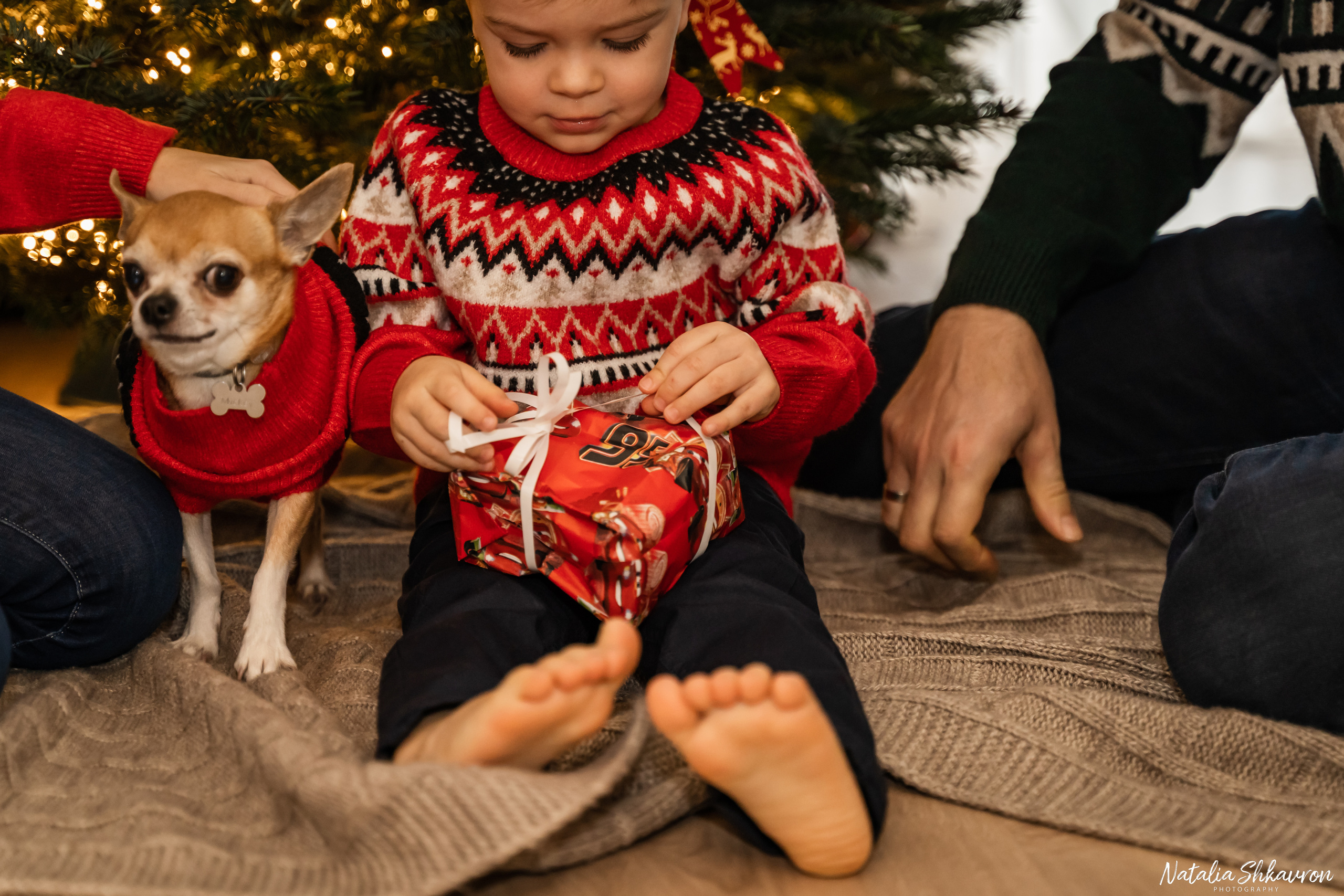 Новорічна фотосесія вдома. Сімейний фотограф Київ Наталія Шкаврон