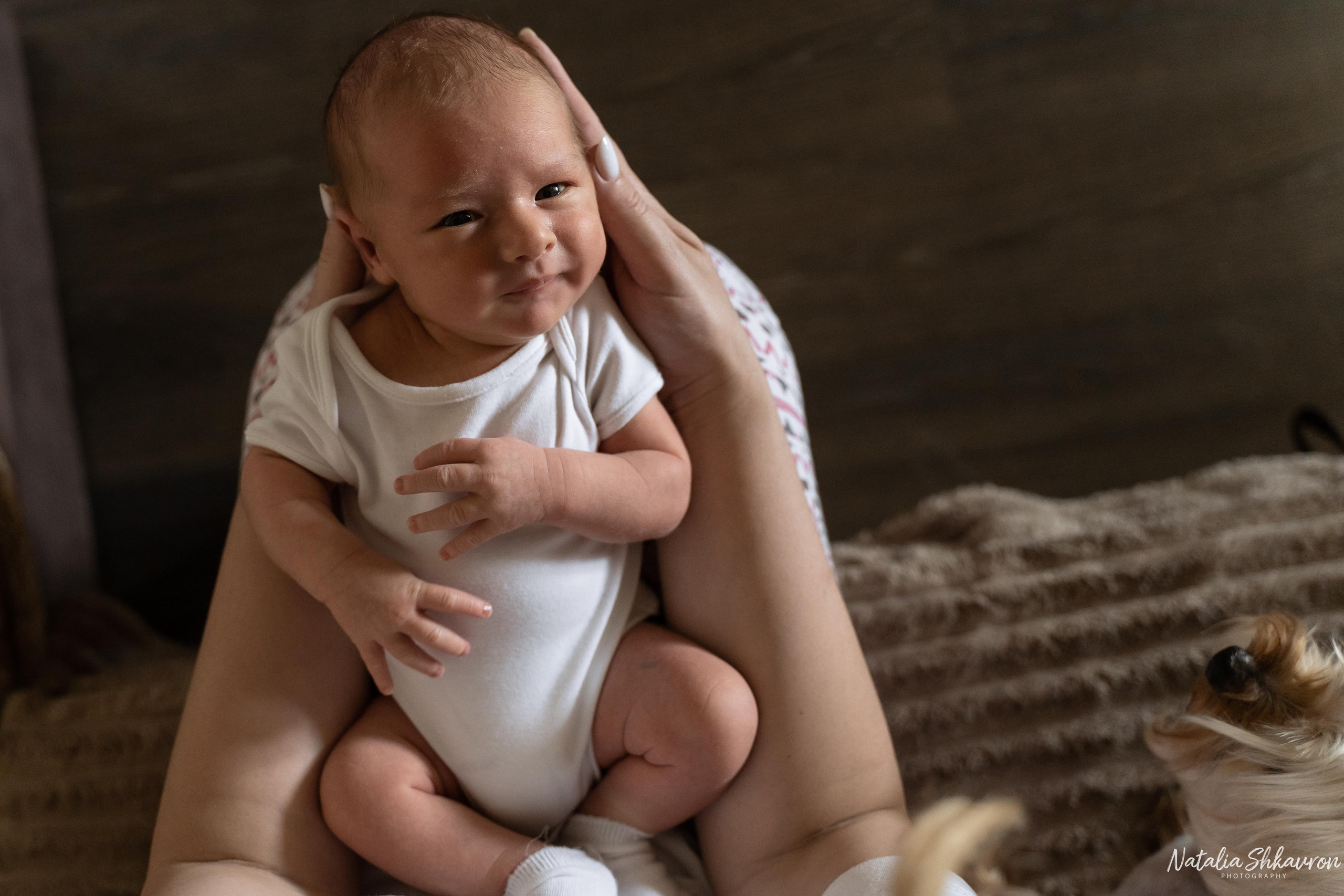 Домашня фотосесія новонародженого. Family photographer in Kiev Natalia Shkavron