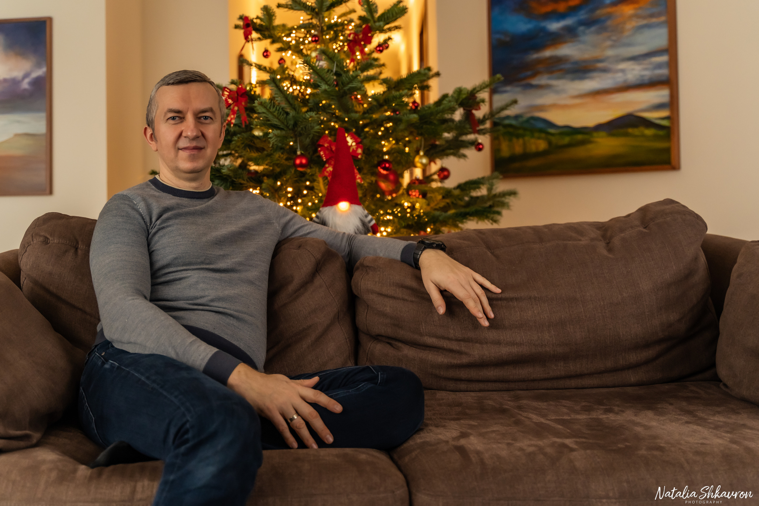 Новорічна фотосесія вдома. Сімейний фотограф Київ Наталія Шкаврон