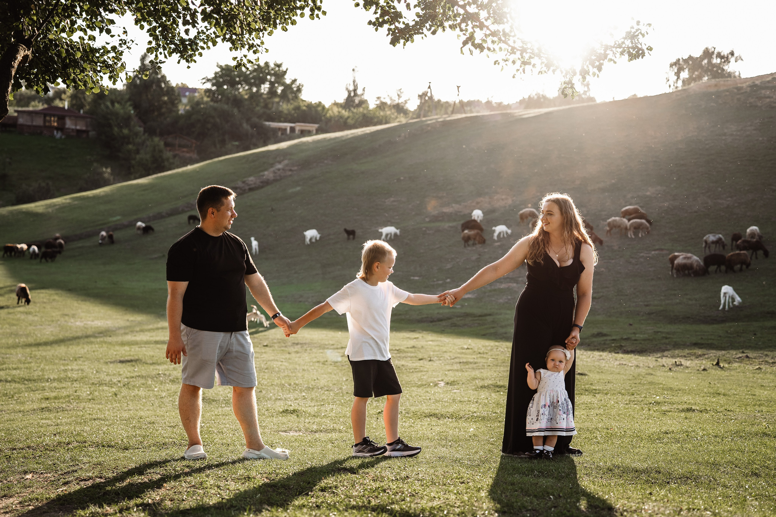 Святкування 1-го дня народження на овечій фермі. Family photographer in Kiev Natalia Shkavron