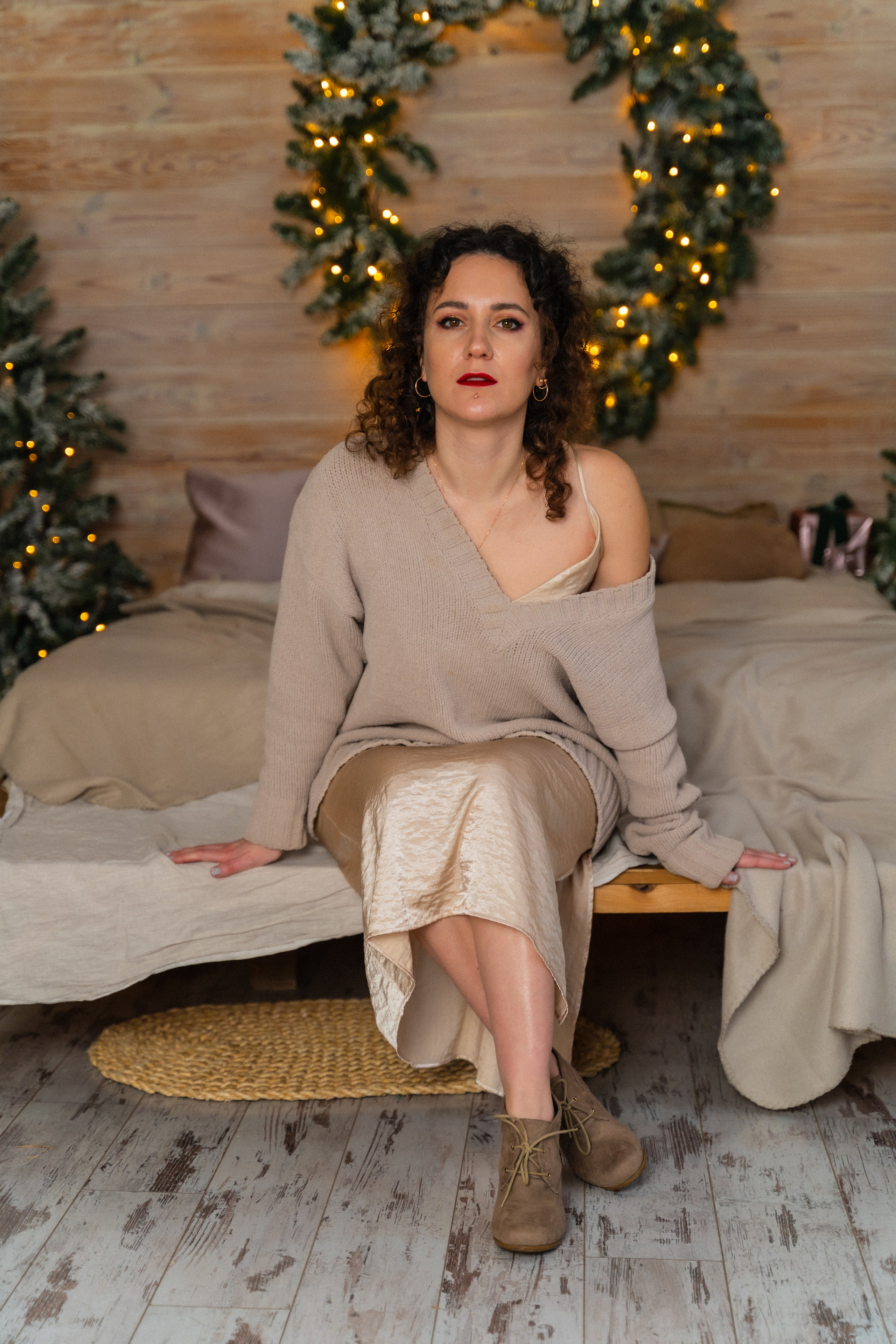 Новорічна фотосесія мама і доня. Сімейний фотограф Київ Наталія Шкаврон