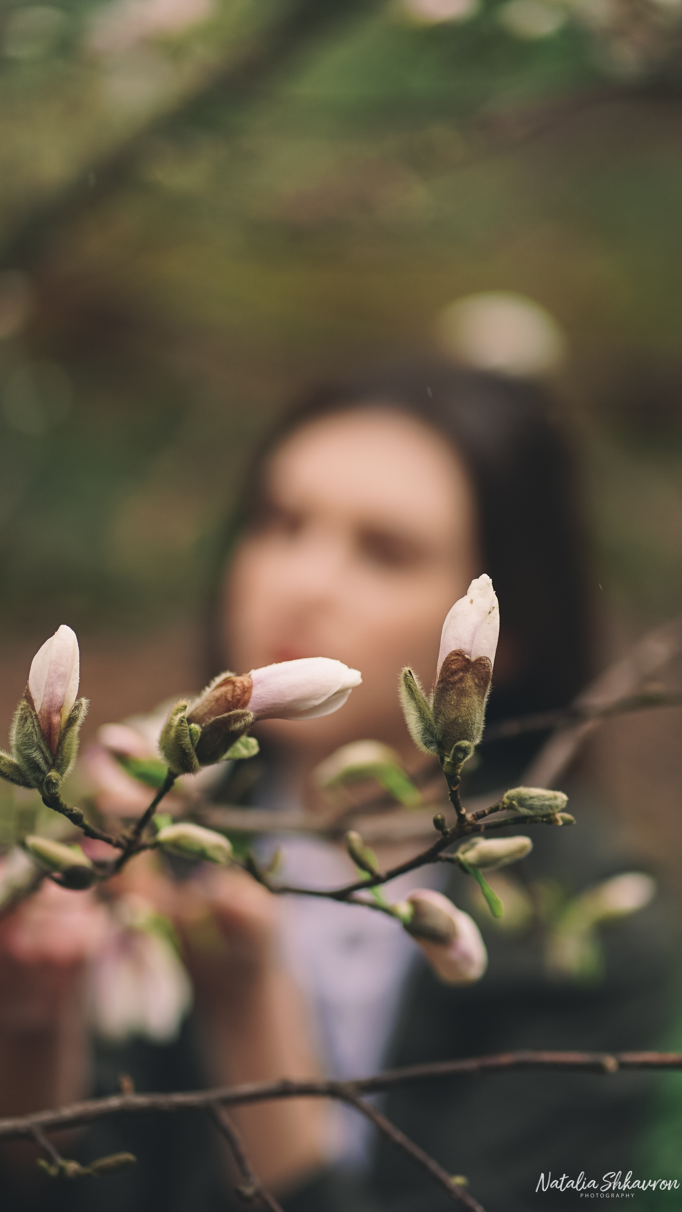 Весняна фотосесія в магноліях. Сімейний фотограф Київ Наталія Шкаврон