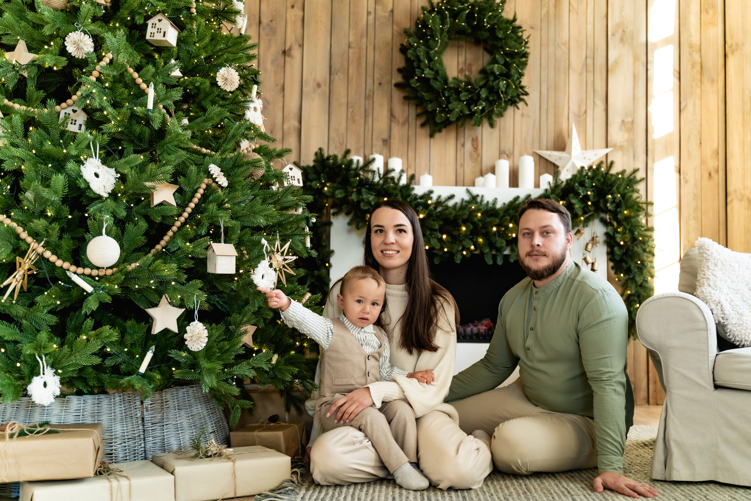Сімейна новорічна фотосесія. Сімейний фотограф Київ Наталія Шкаврон