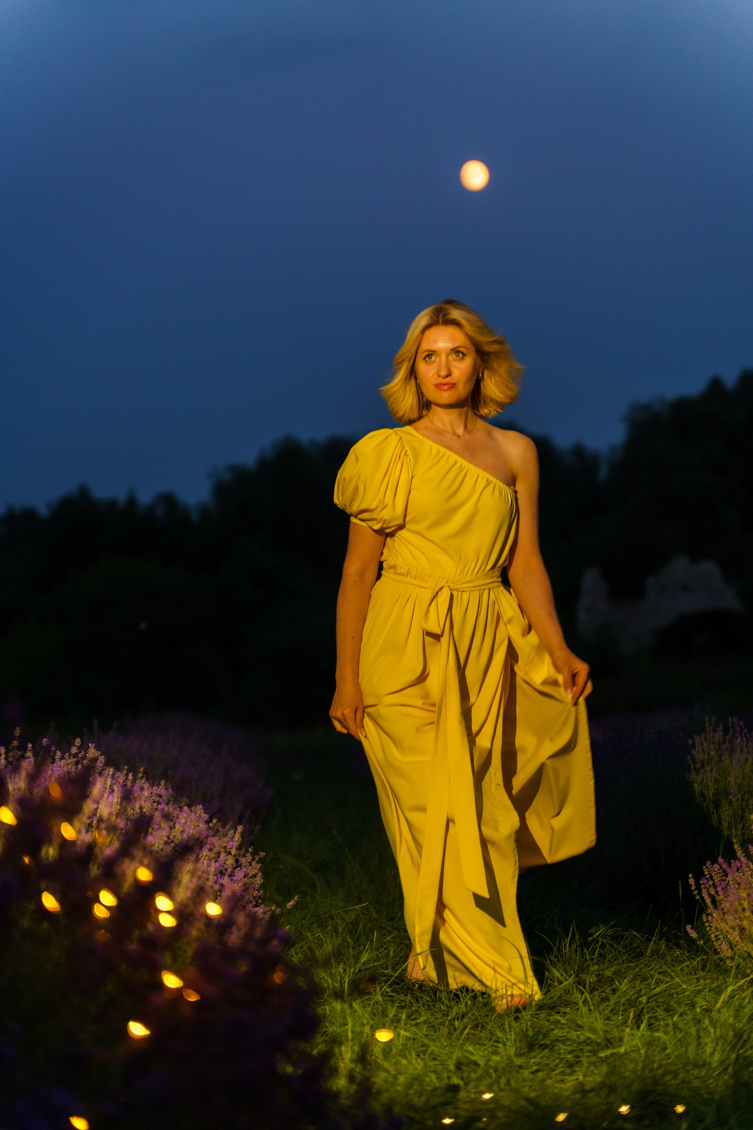 лаванда, фотосесія, київ ,фотограф Городок, фотосесія в жовтій сукні в лаванді