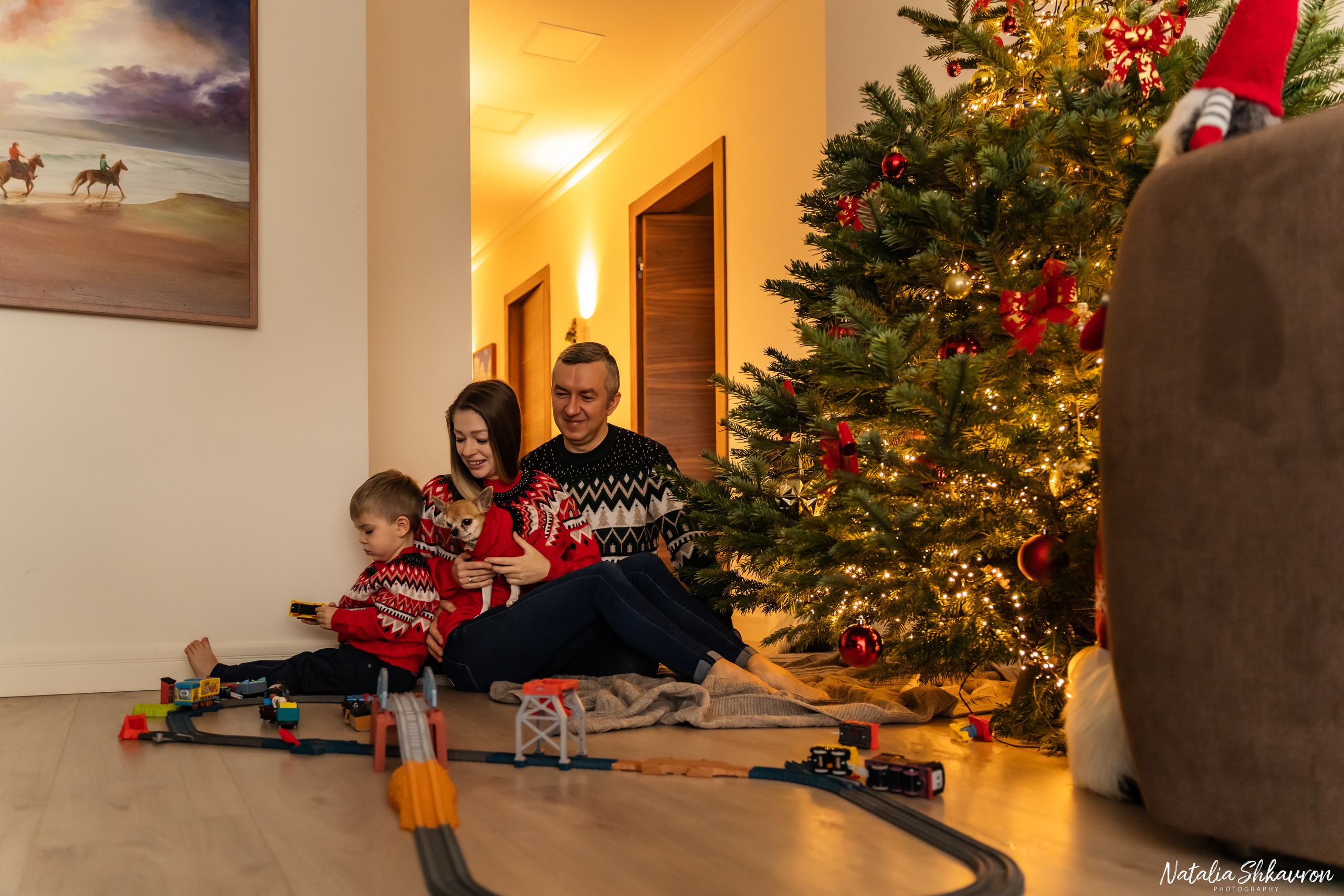 Новорічна фотосесія вдома. Сімейний фотограф Київ Наталія Шкаврон