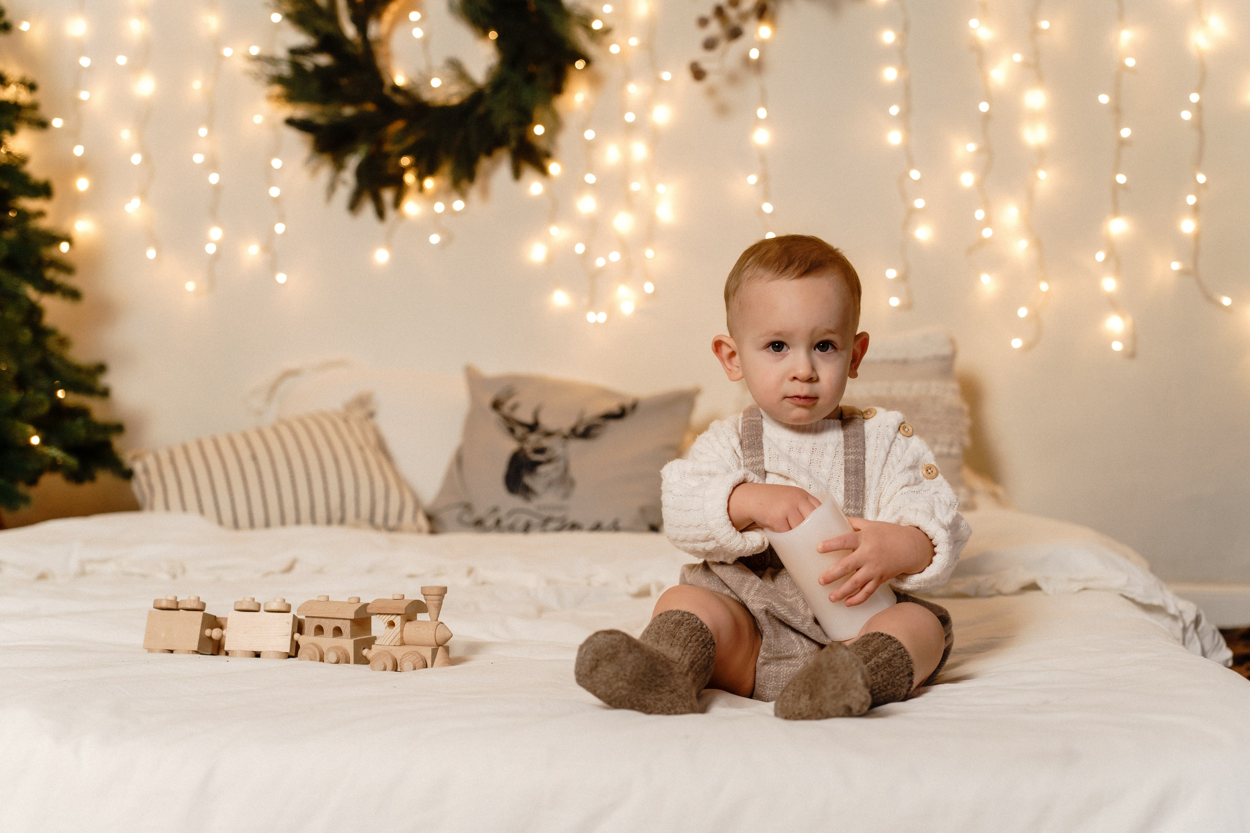 Новорічна фотосесія мами та сина. Family photographer in Kiev Natalia Shkavron