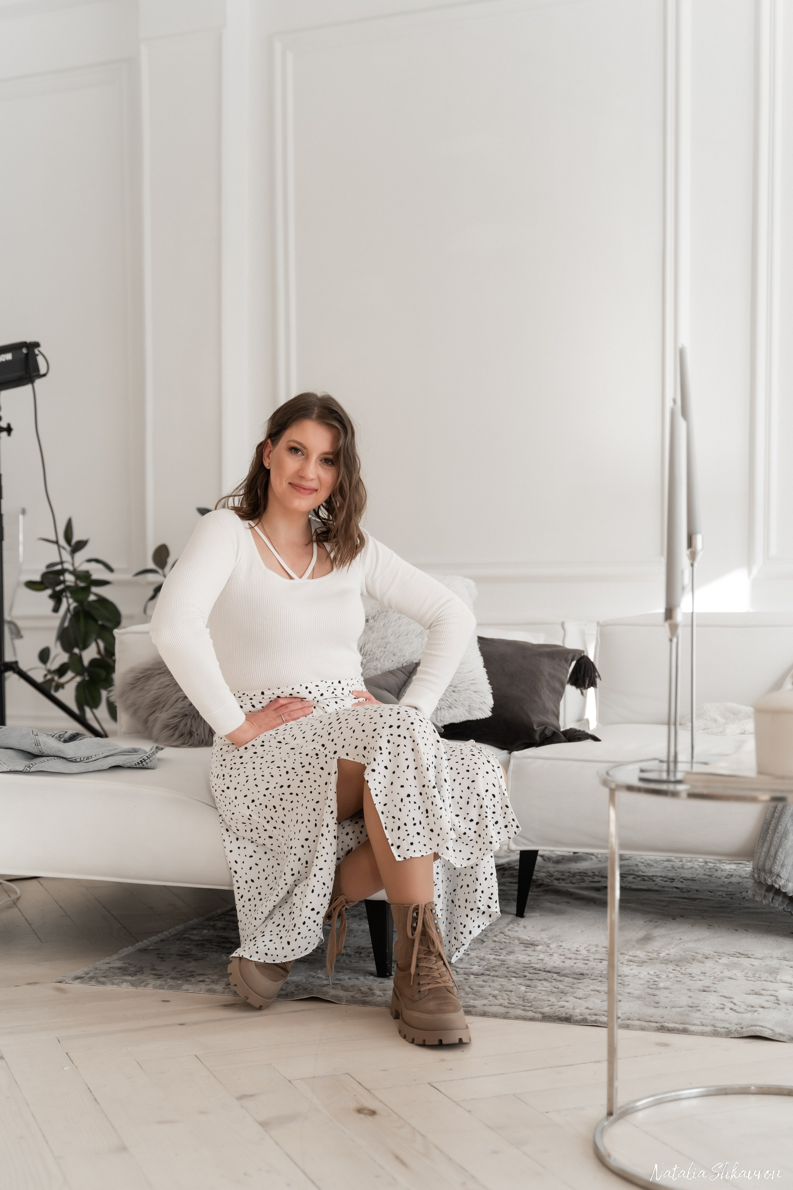 Новорічна фотосесія в студії. Family photographer in Kiev Natalia Shkavron