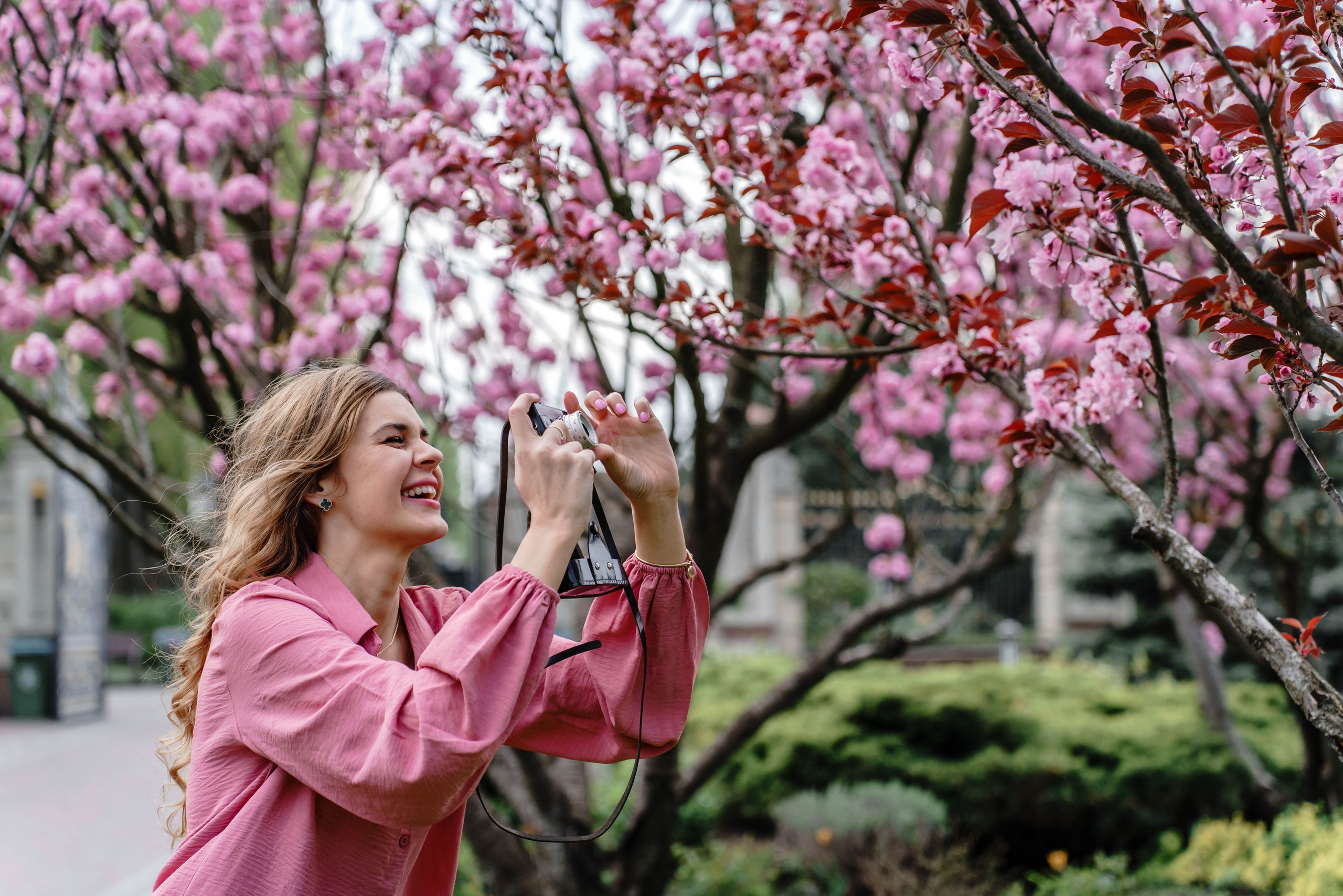 Фотосесія в сакурах. Family photographer in Kiev Natalia Shkavron