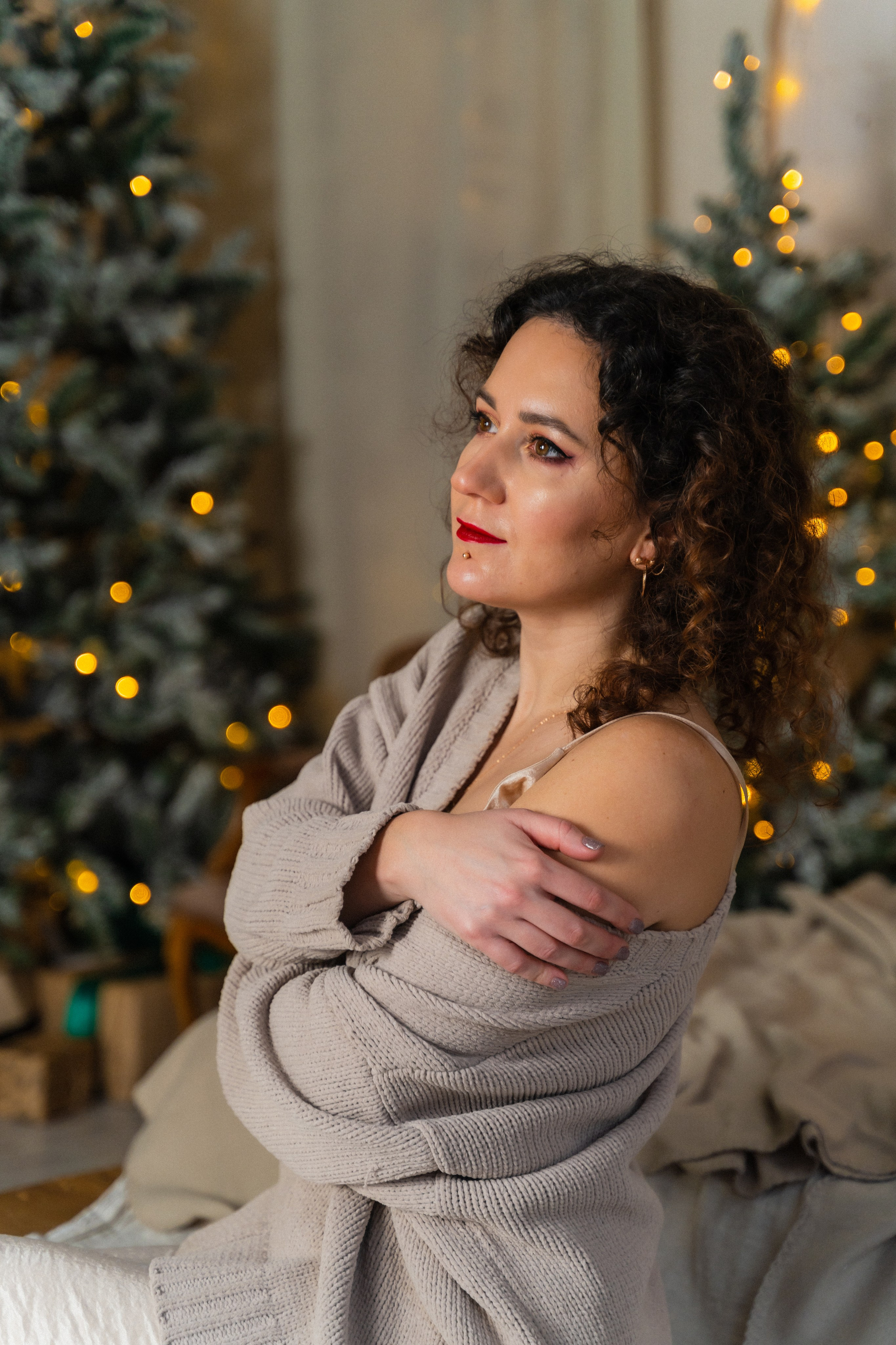 Новорічна фотосесія мама і доня. Сімейний фотограф Київ Наталія Шкаврон