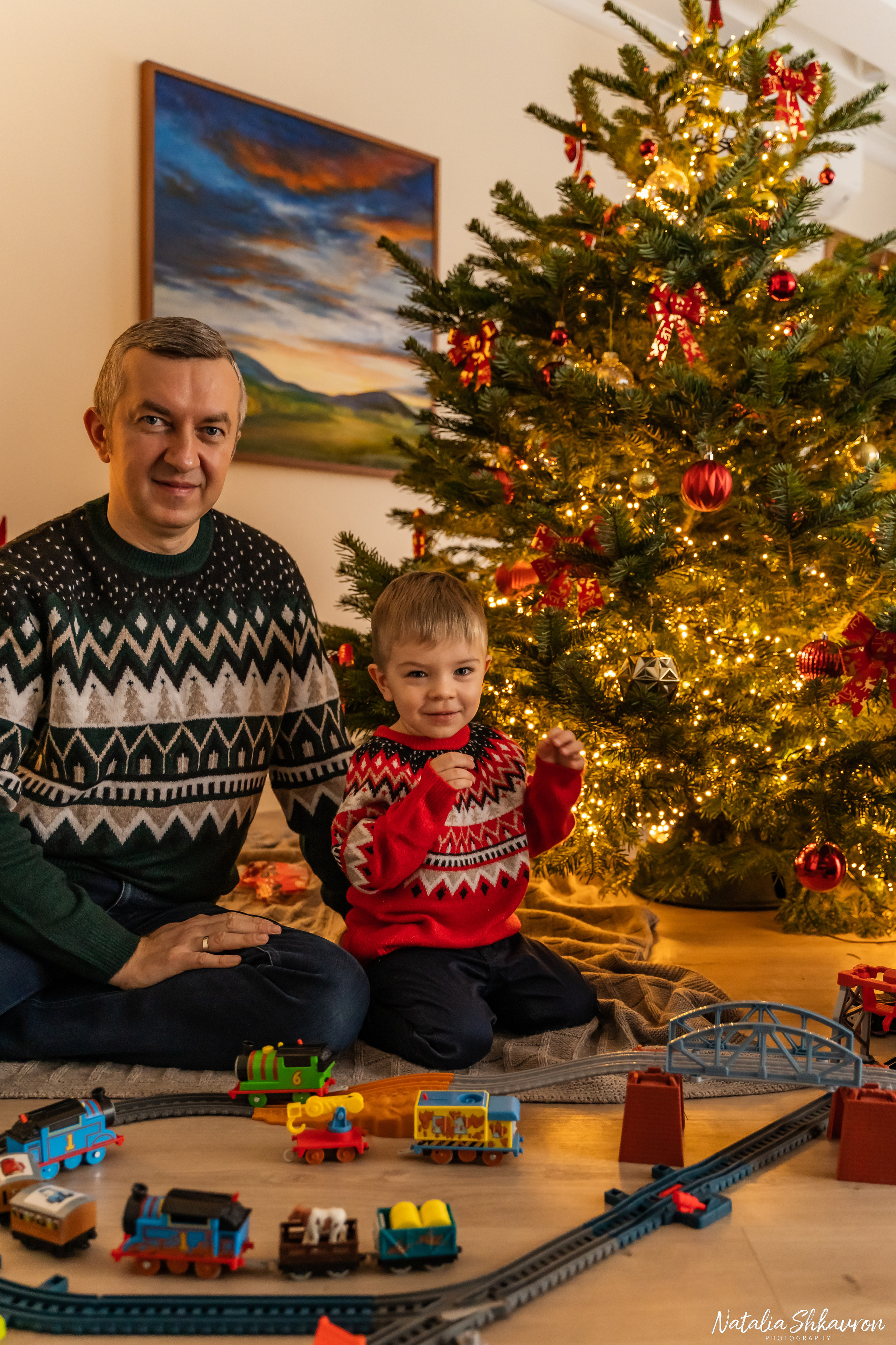 Новорічна фотосесія вдома. Сімейний фотограф Київ Наталія Шкаврон