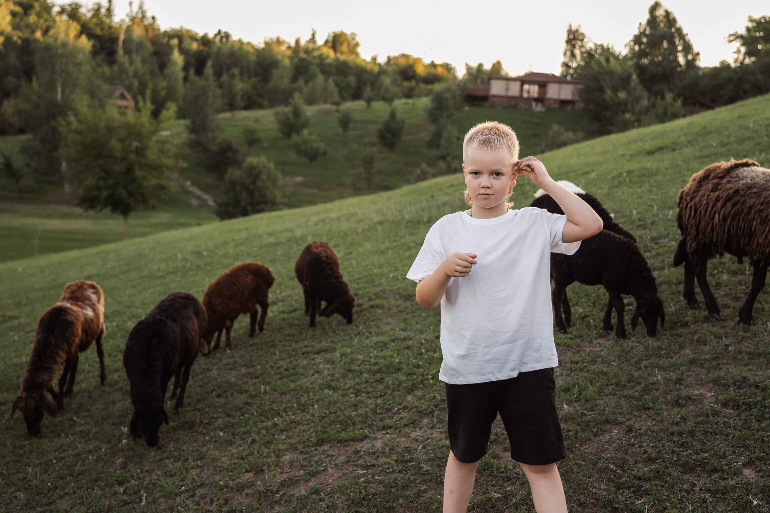 Святкування 1-го дня народження на овечій фермі. Family photographer in Kiev Natalia Shkavron