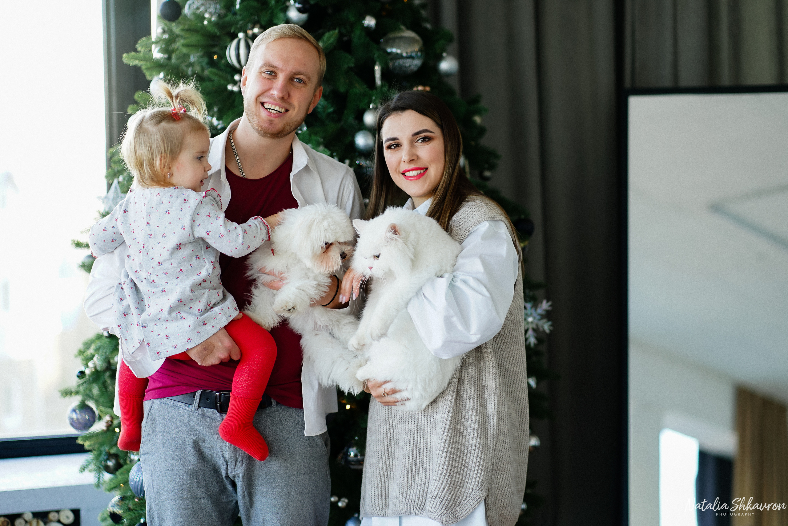 Новорічна сімейна фотосесія. Family photographer in Kiev Natalia Shkavron