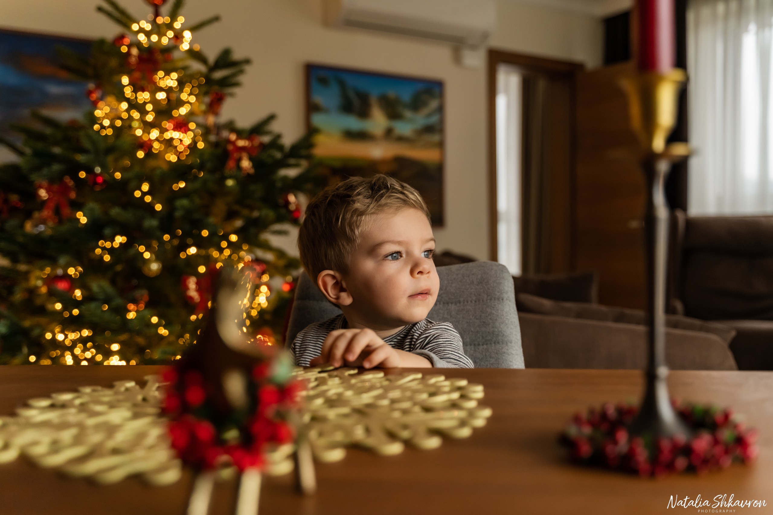 Новорічна фотосесія вдома. Сімейний фотограф Київ Наталія Шкаврон