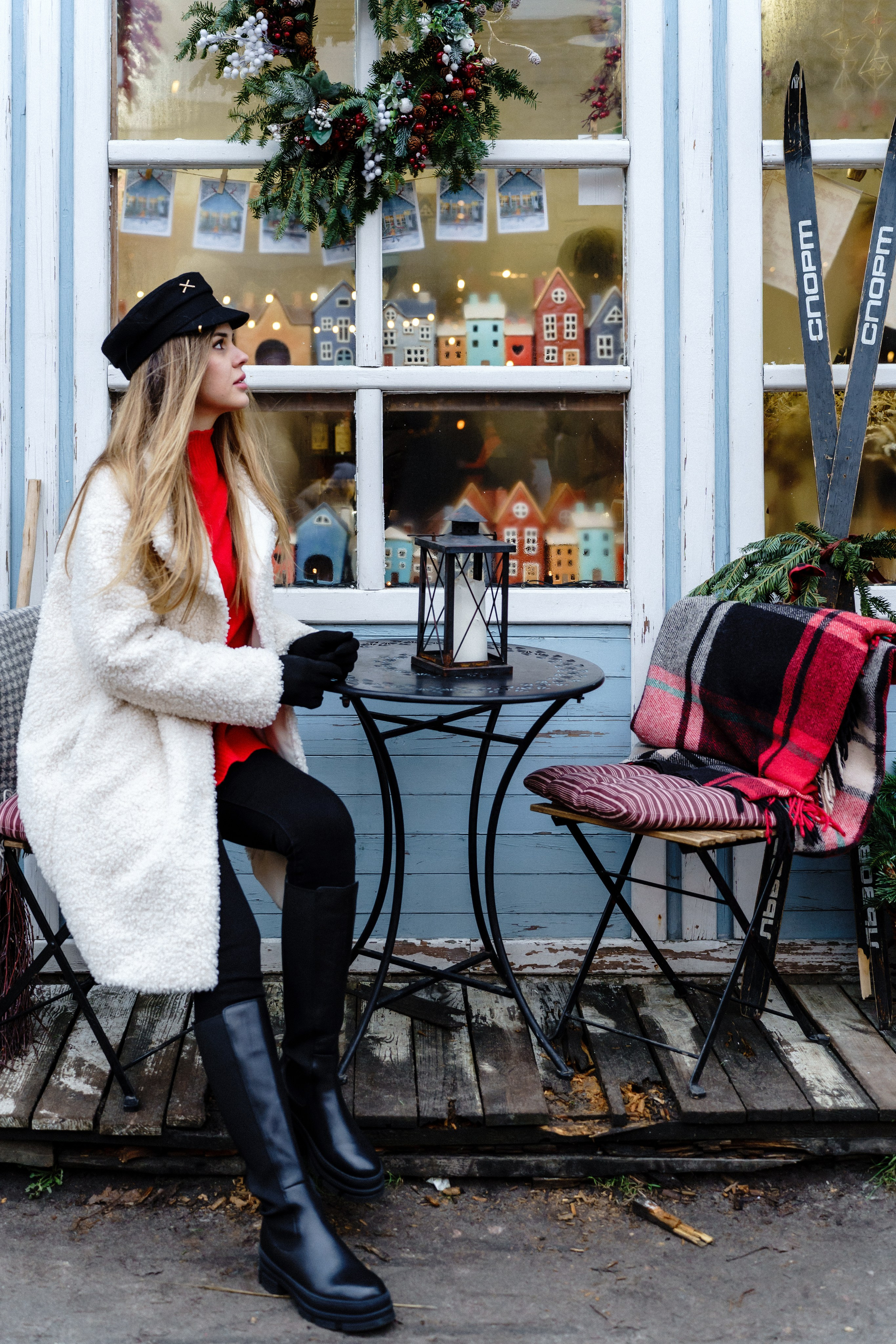 Новорічна індивідуальна фотосесія на ВДНГ. Сімейний фотограф Київ Наталія Шкаврон