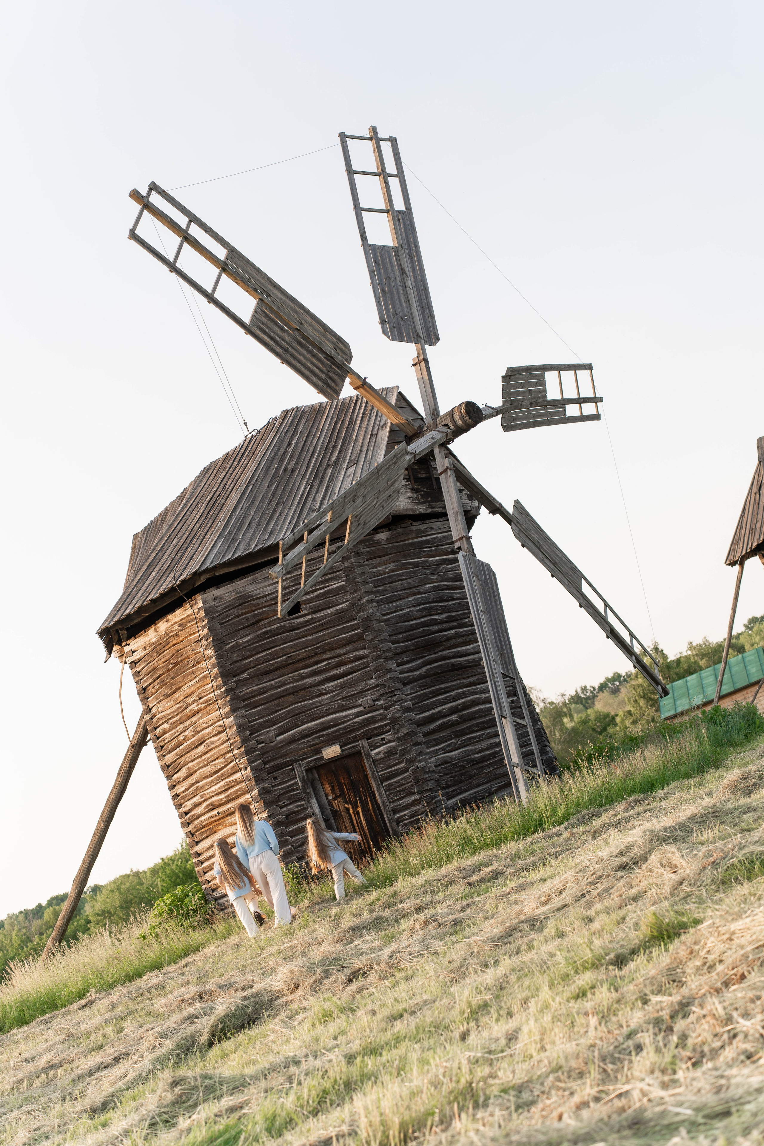 Сімейна фотосесія в Пирогово мами з двома донями. Сімейний фотограф Київ Наталія Шкаврон