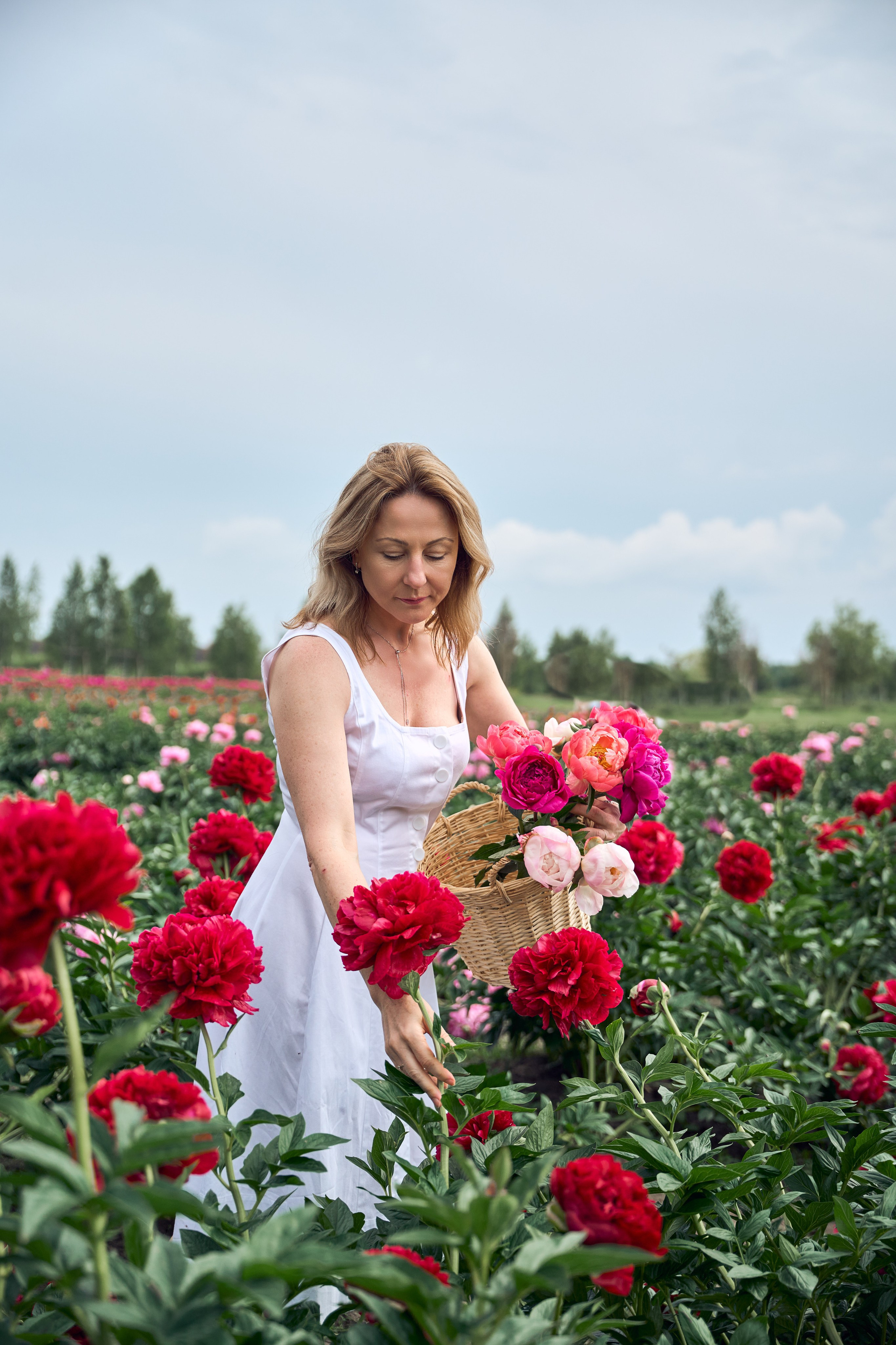 Сімейна фотосесія з піонами у Добропарку. Family photographer in Kiev Natalia Shkavron