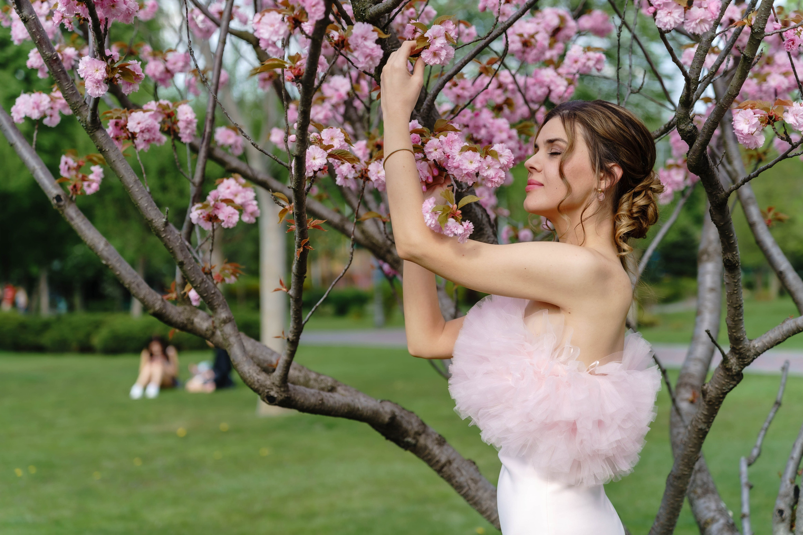 Фотосесія в сакурах. Family photographer in Kiev Natalia Shkavron