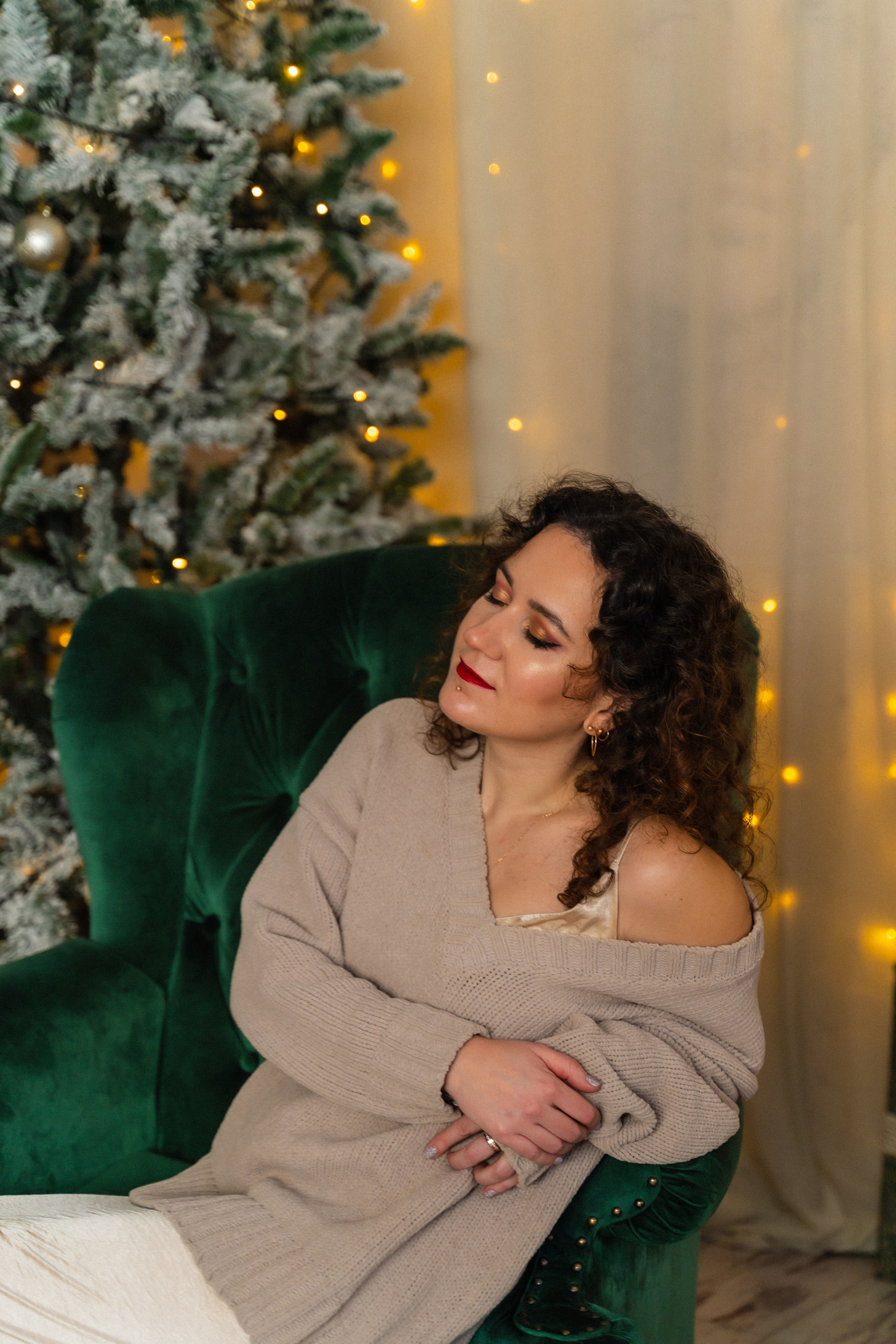 Новорічна фотосесія мама і доня. Сімейний фотограф Київ Наталія Шкаврон