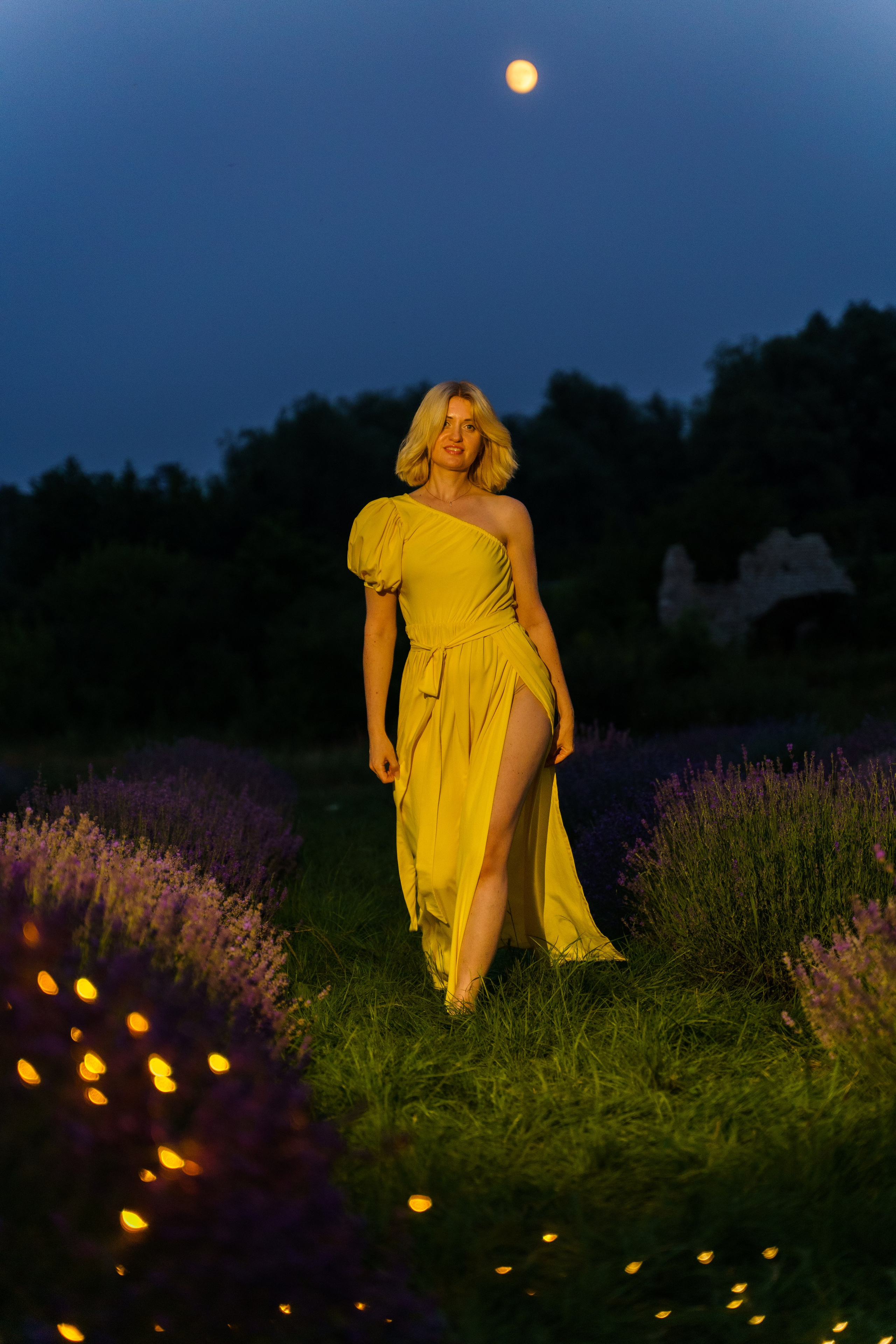 лаванда, фотосесія, київ ,фотограф Городок, фотосесія в жовтій сукні в лаванді