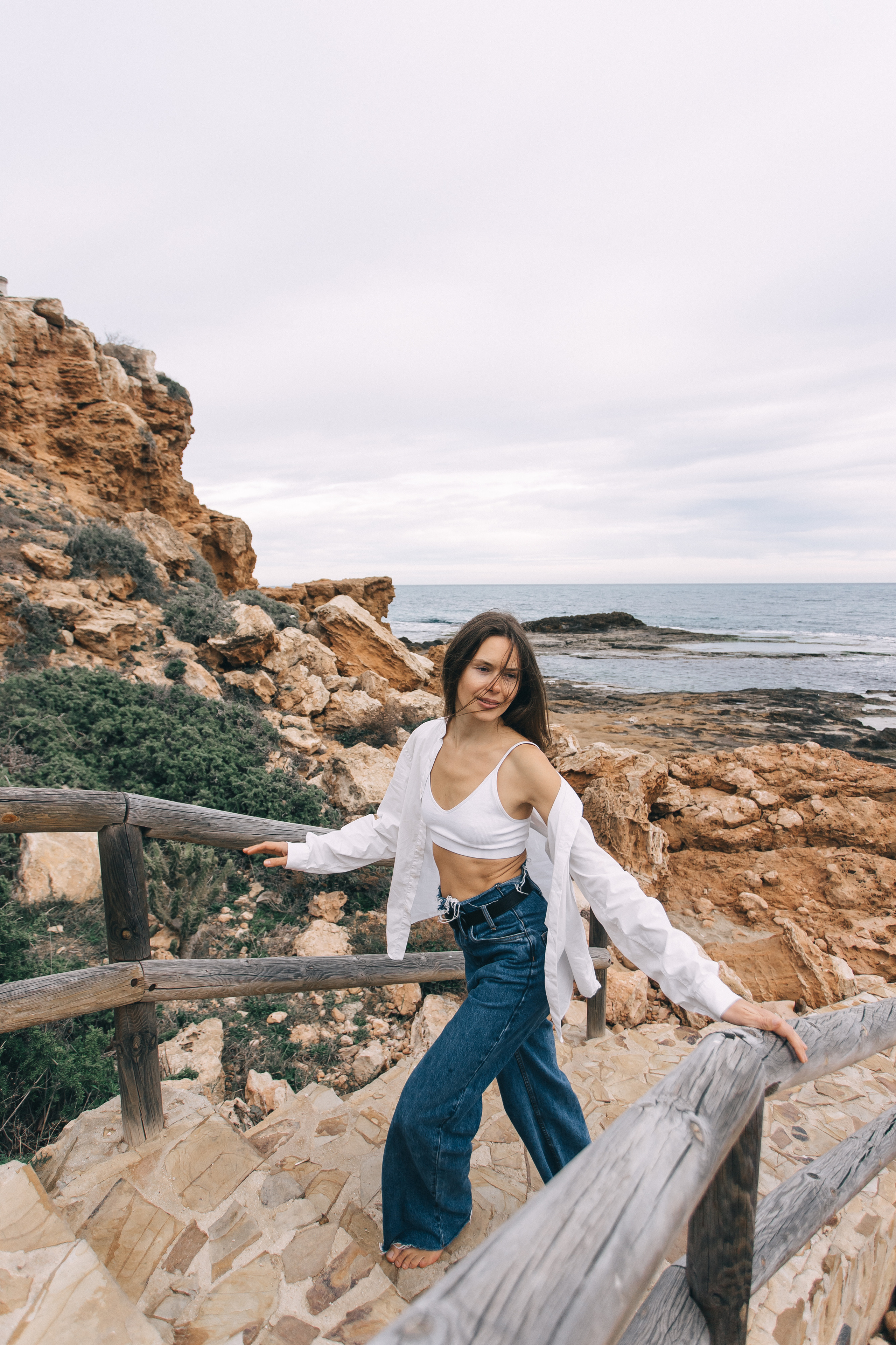 Walk on the beach. Your photographer Alina Shi