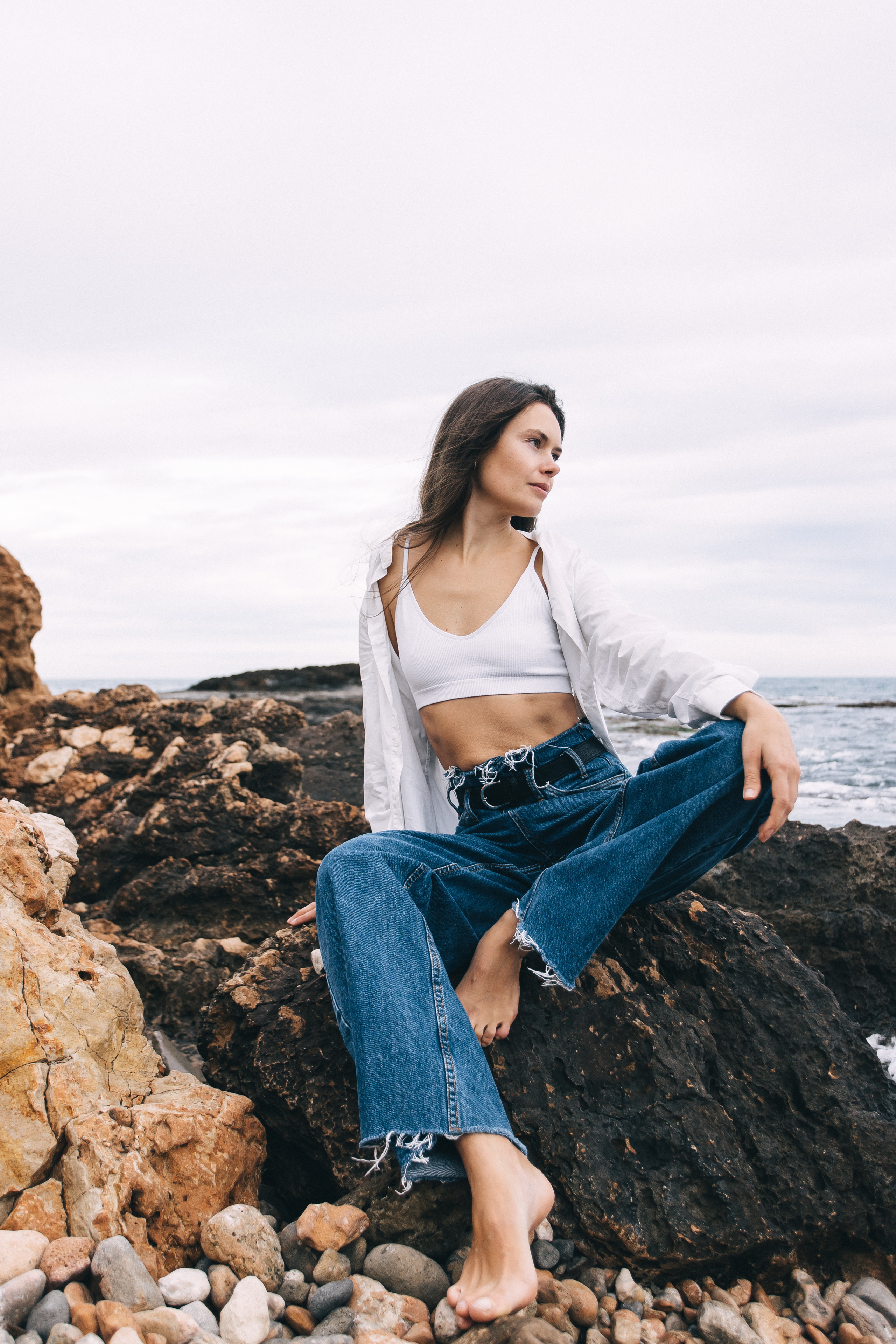 Walk on the beach. Your photographer Alina Shi