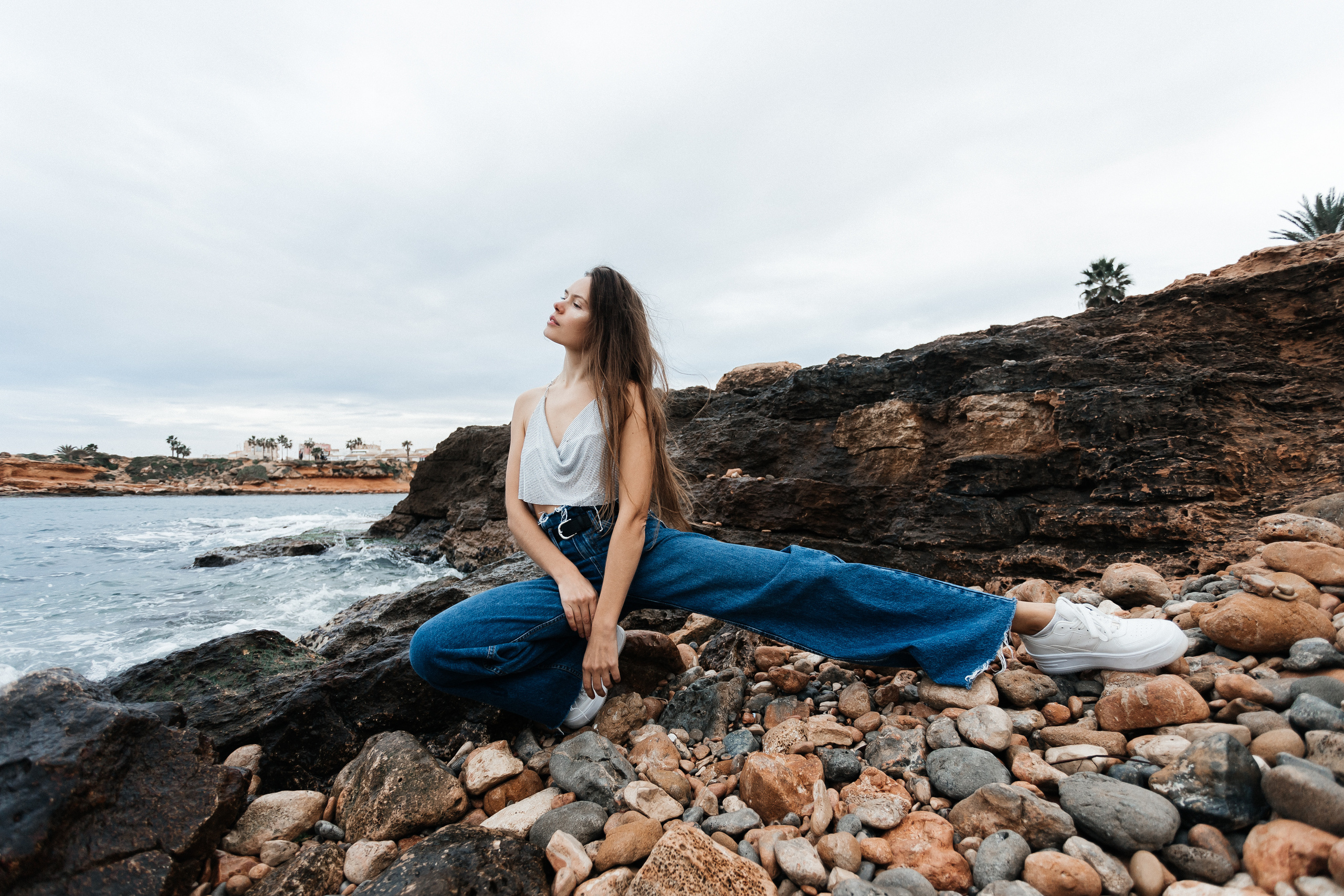 Walk on the beach. Your photographer Alina Shi