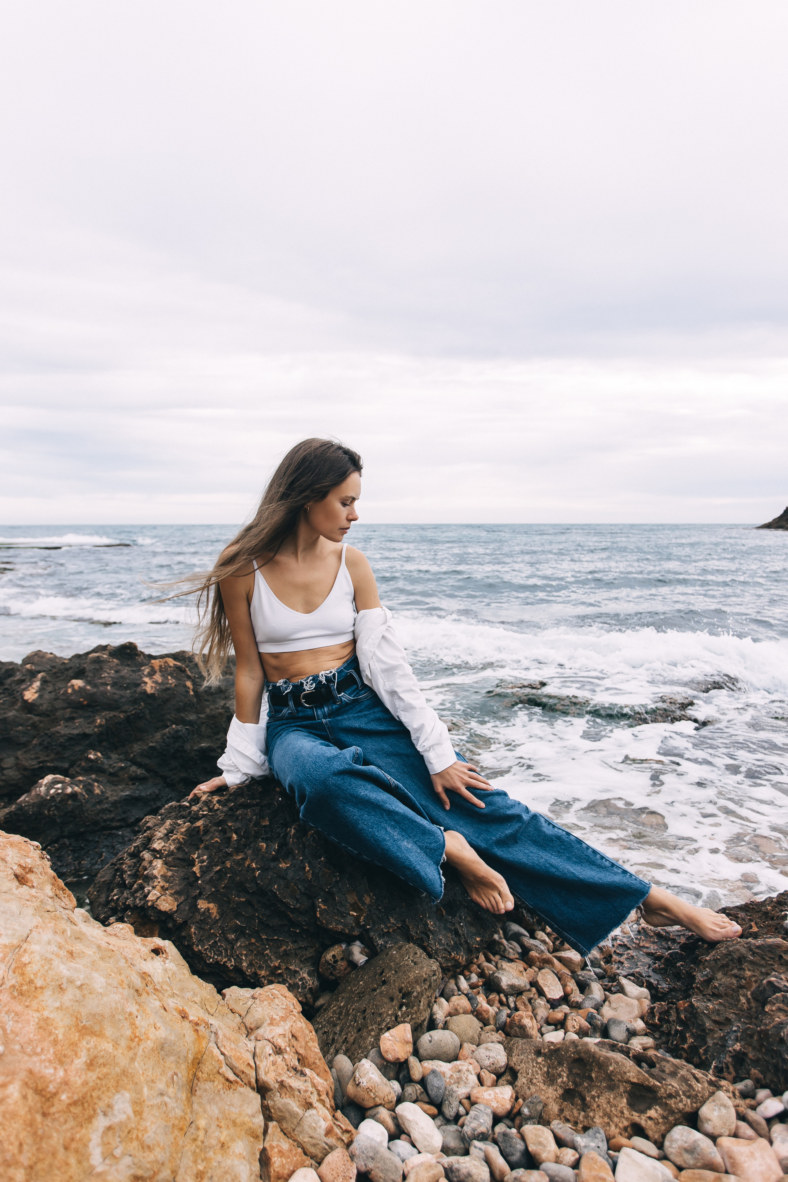 Walk on the beach. Your photographer Alina Shi