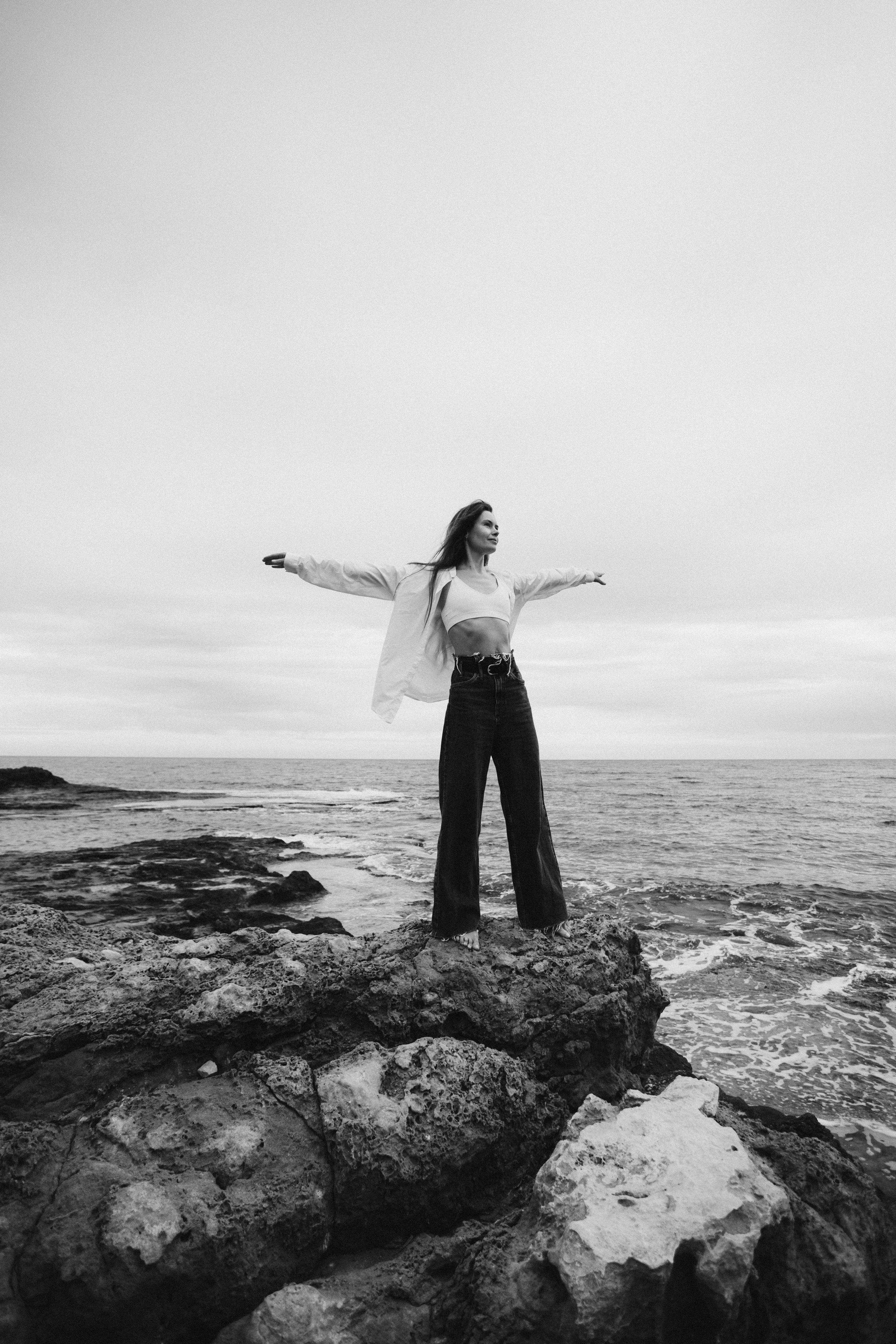Walk on the beach. Your photographer Alina Shi