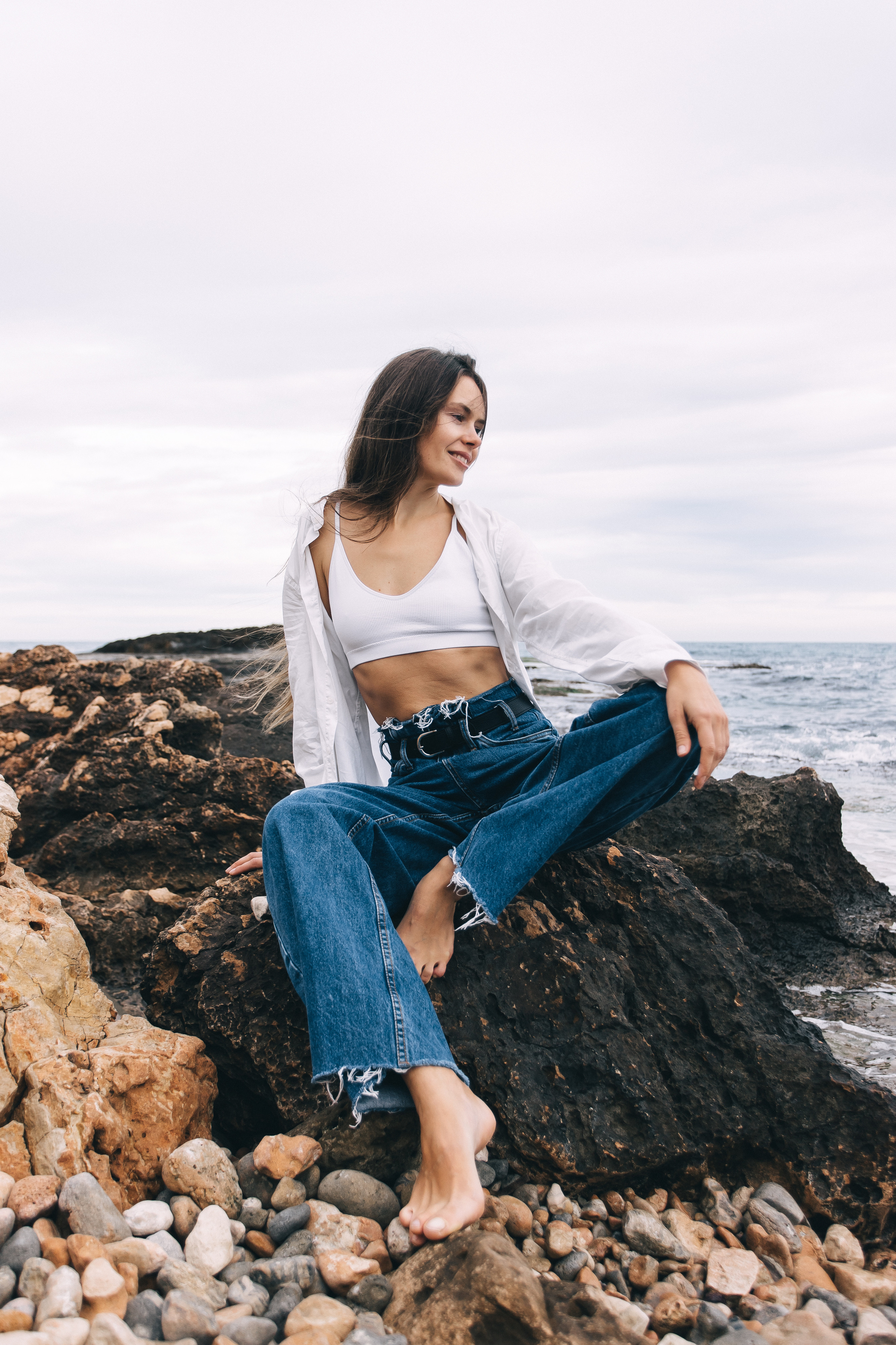 Walk on the beach. Your photographer Alina Shi