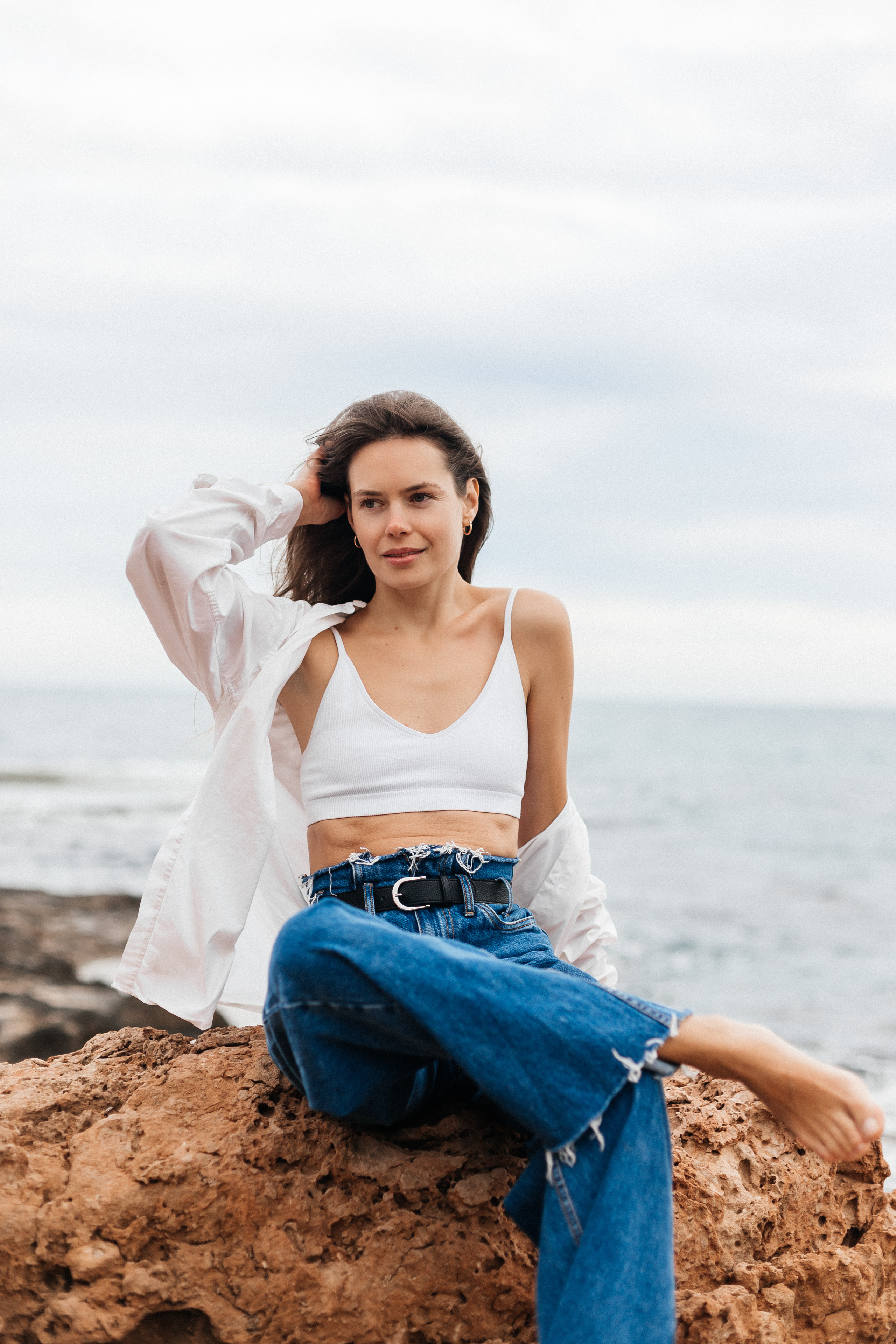 Walk on the beach. Your photographer Alina Shi