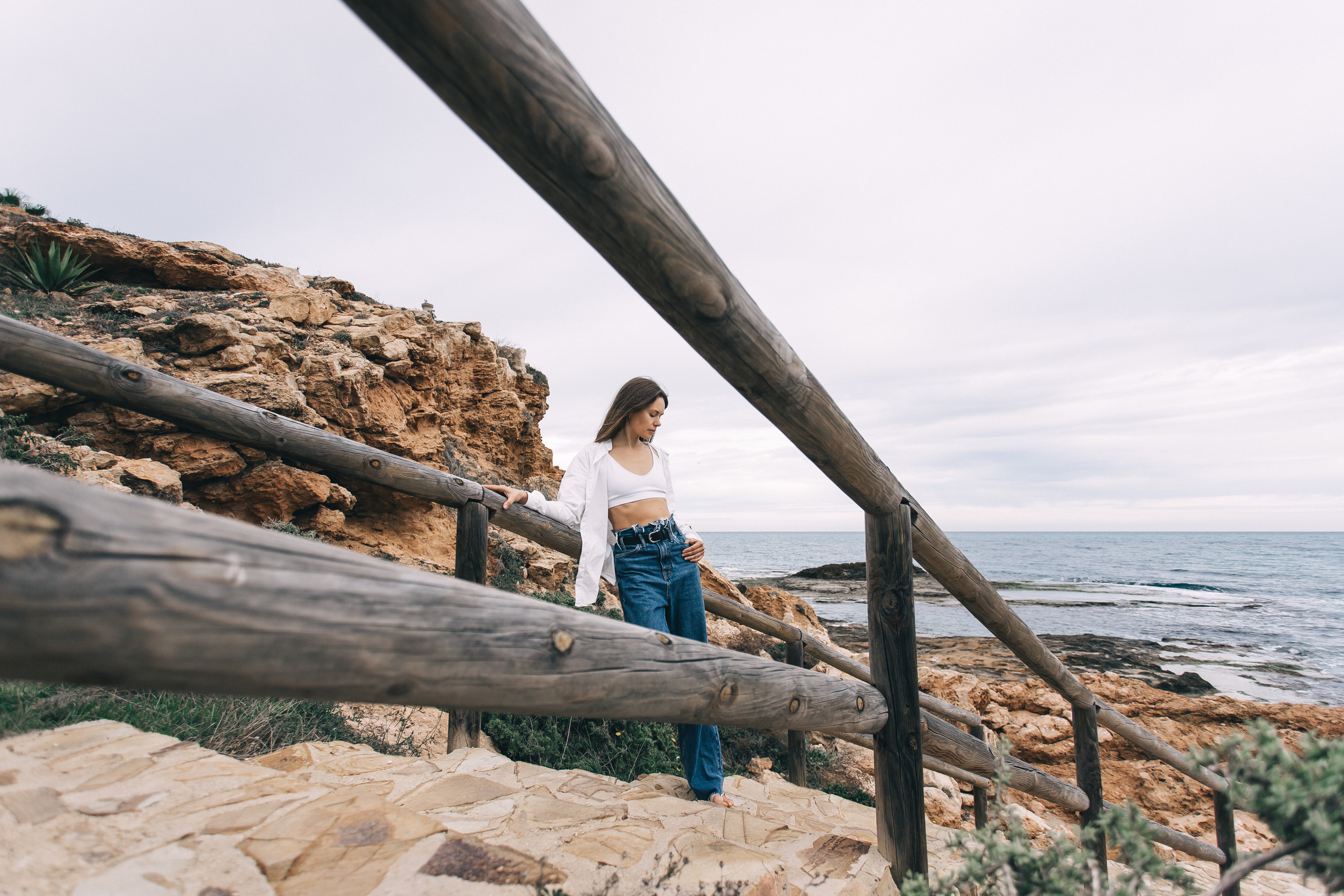 Walk on the beach. Your photographer Alina Shi