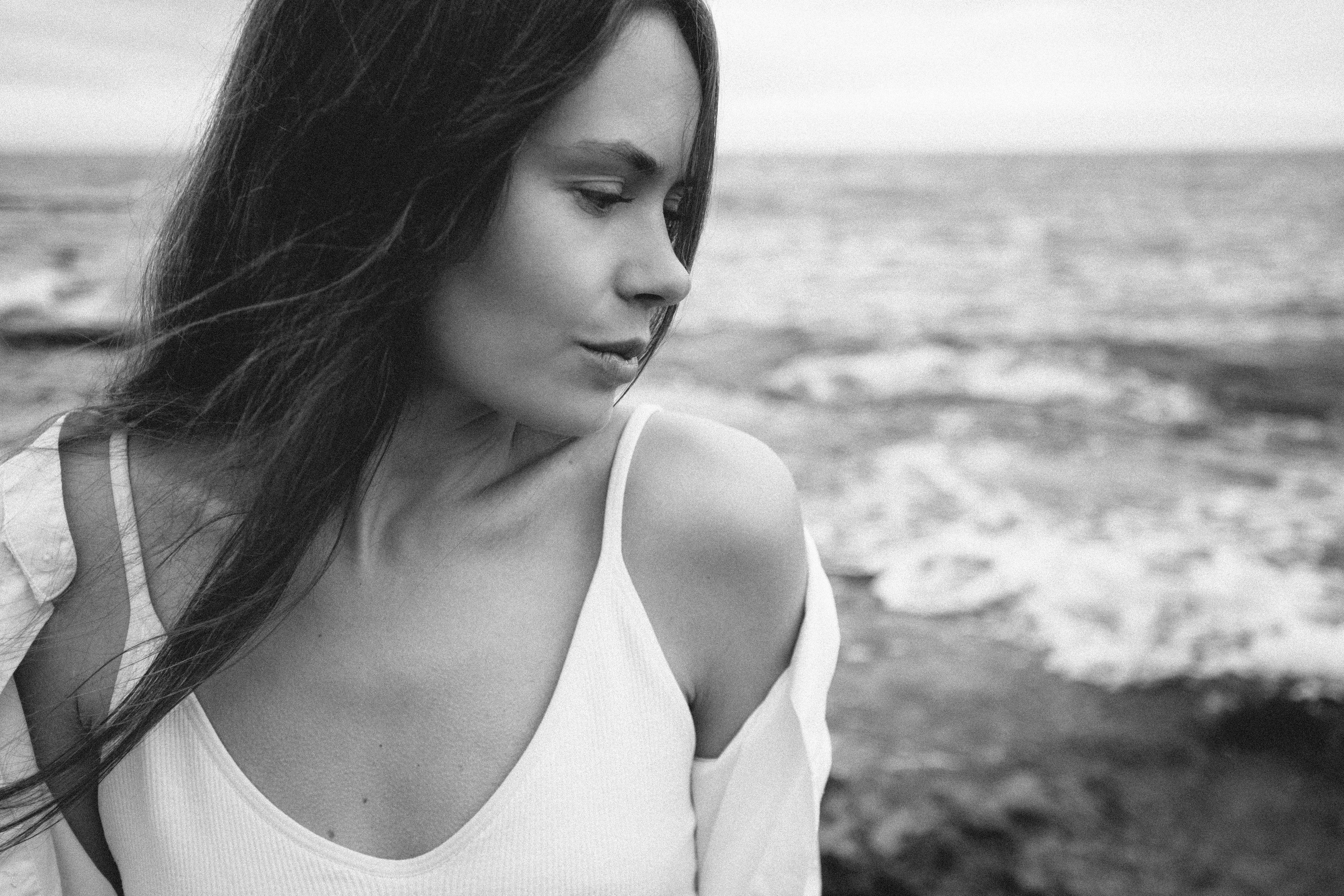 Walk on the beach. Your photographer Alina Shi