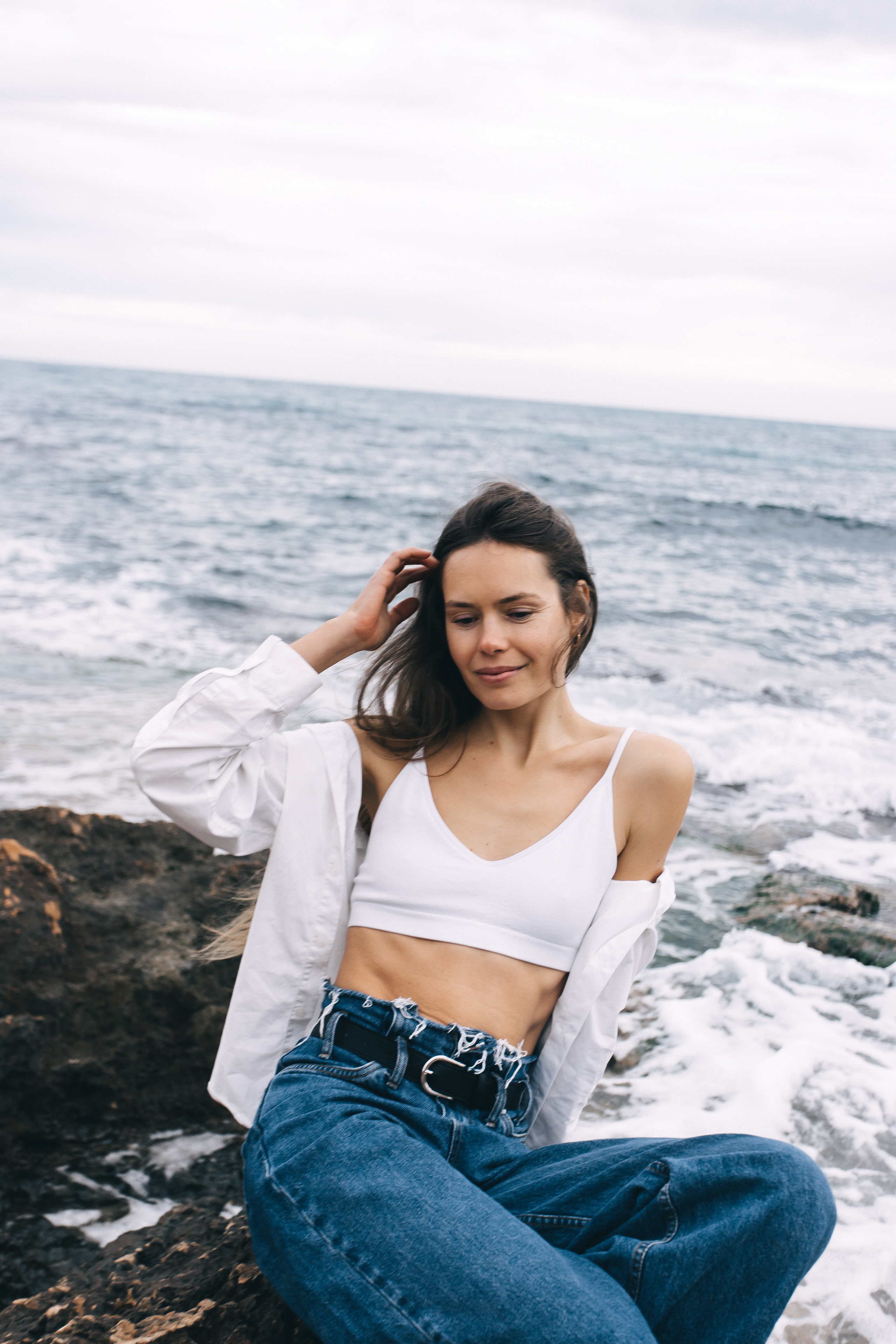 Walk on the beach. Your photographer Alina Shi