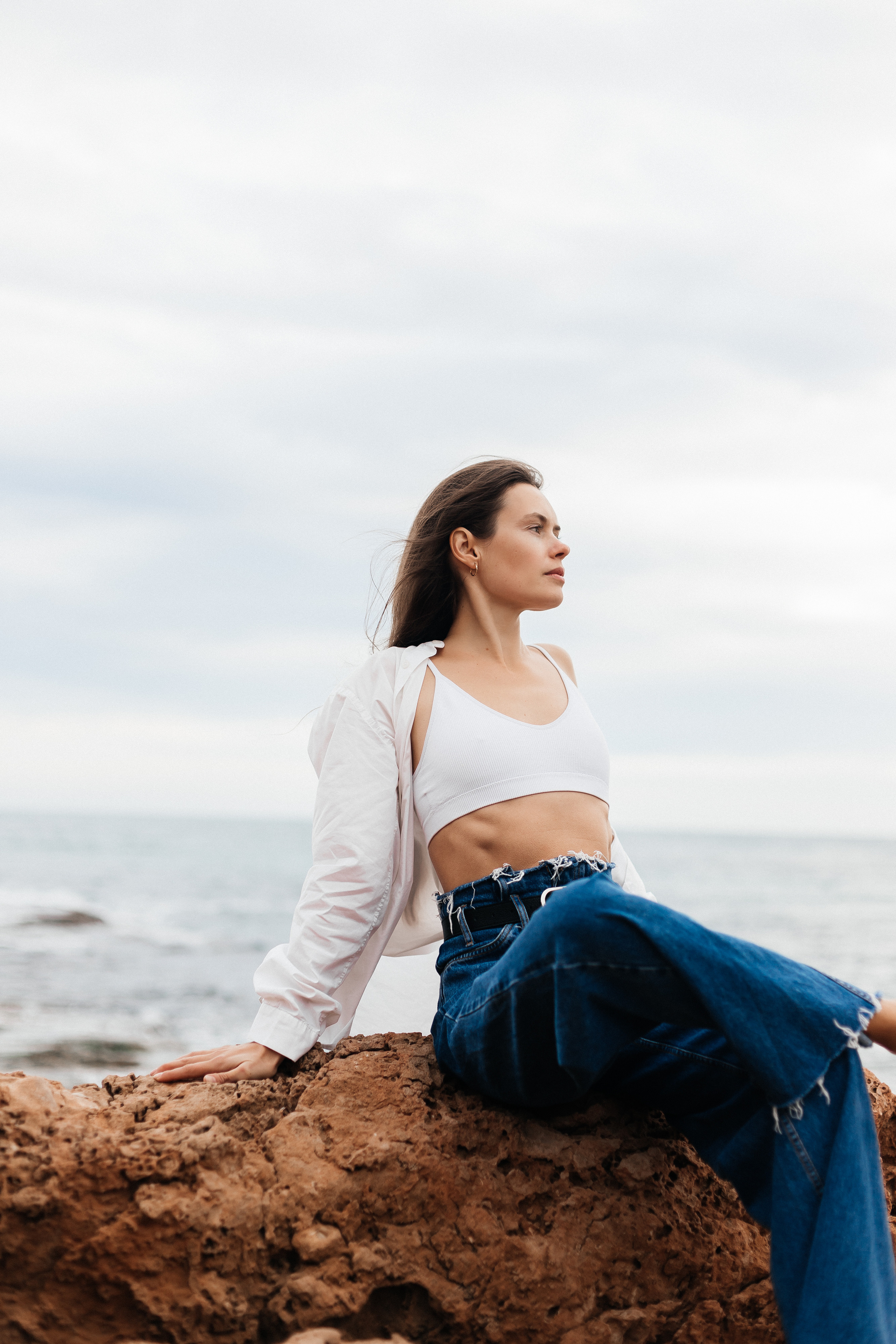 Walk on the beach. Your photographer Alina Shi