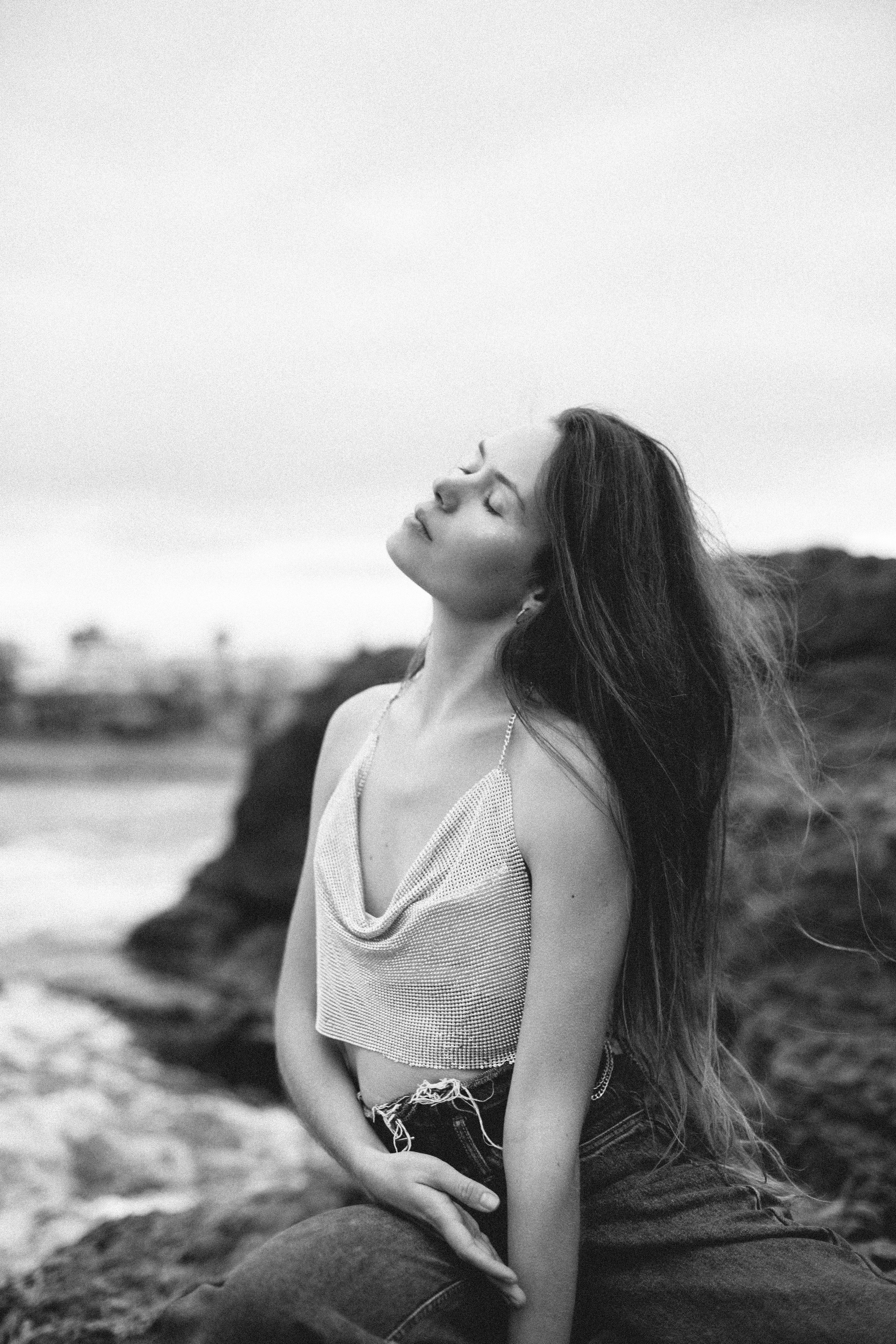 Walk on the beach. Your photographer Alina Shi