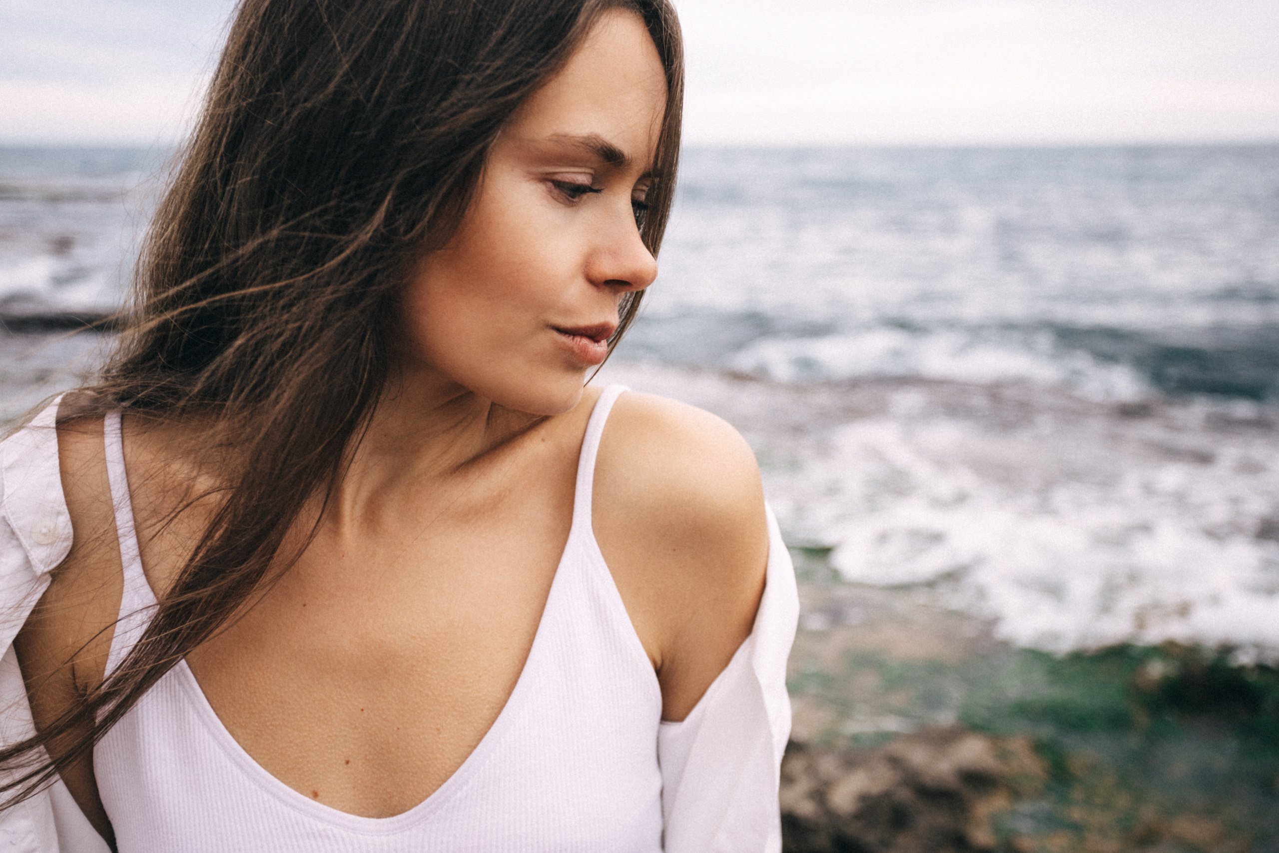 Walk on the beach. Your photographer Alina Shi