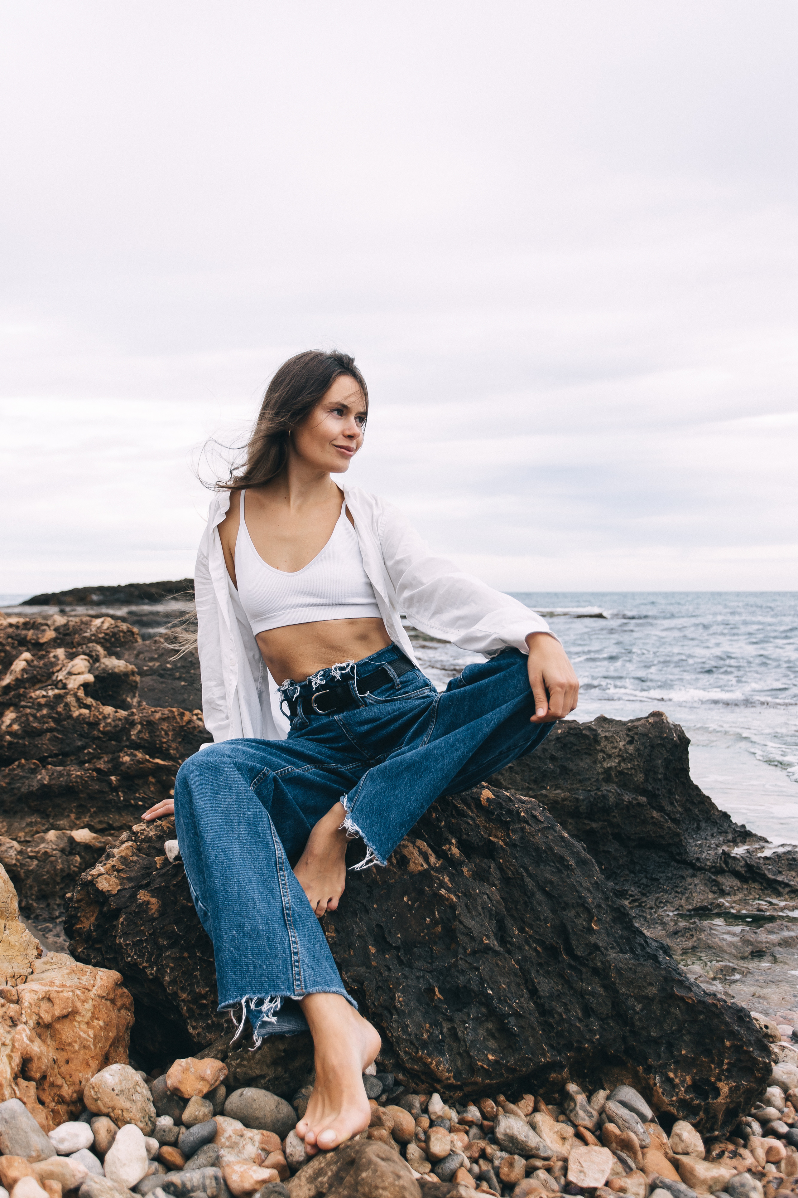 Walk on the beach. Your photographer Alina Shi