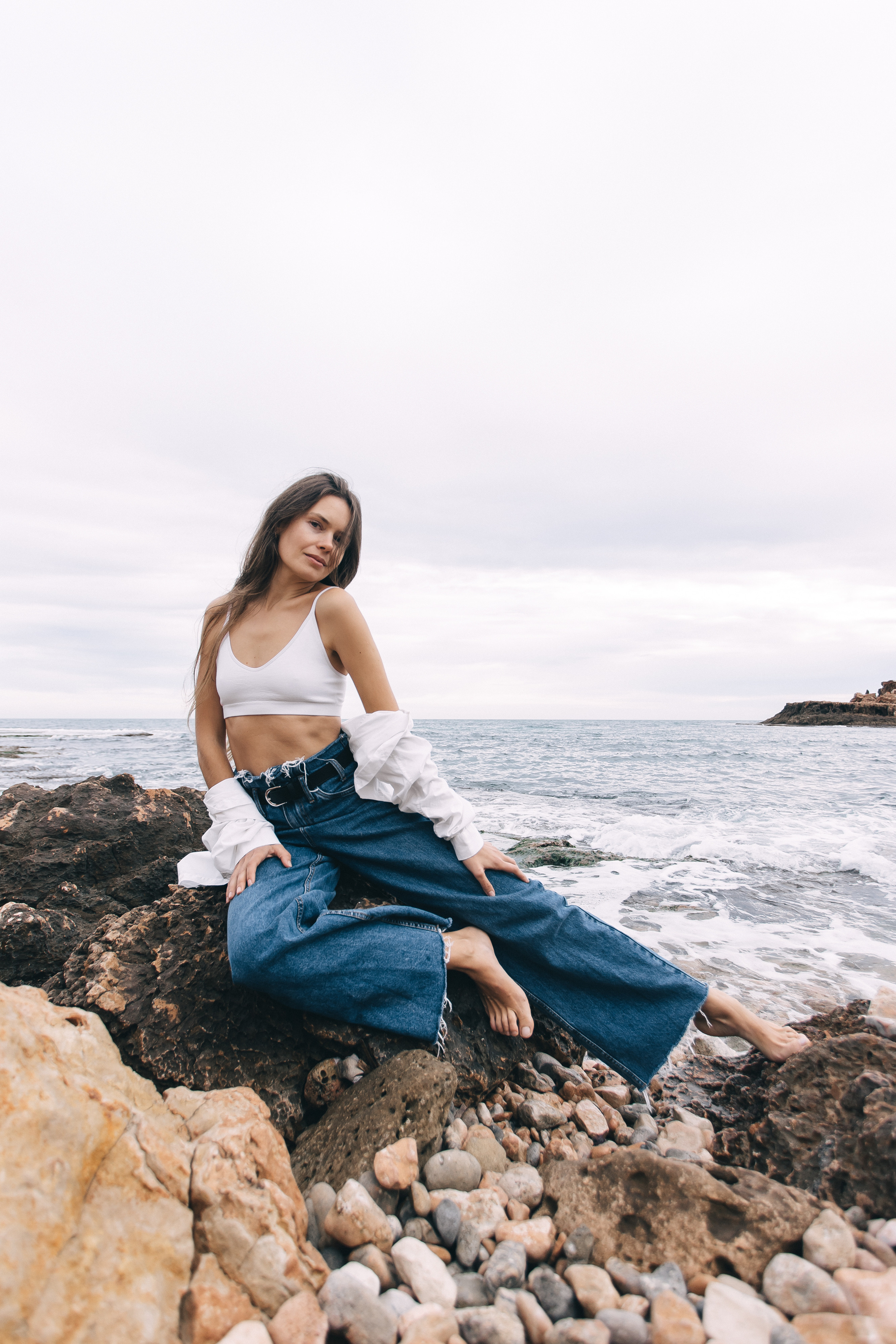Walk on the beach. Your photographer Alina Shi
