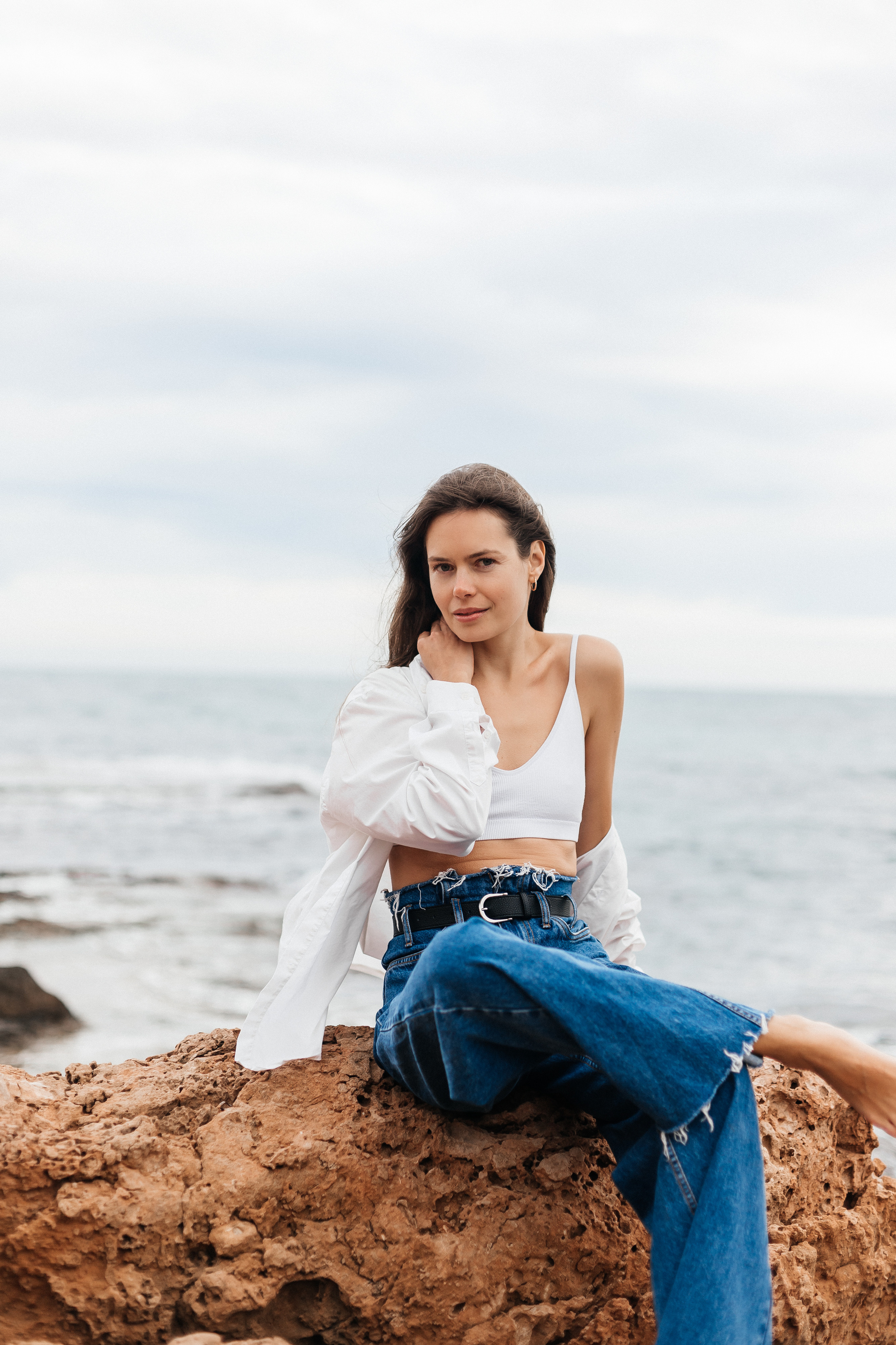 Walk on the beach. Your photographer Alina Shi