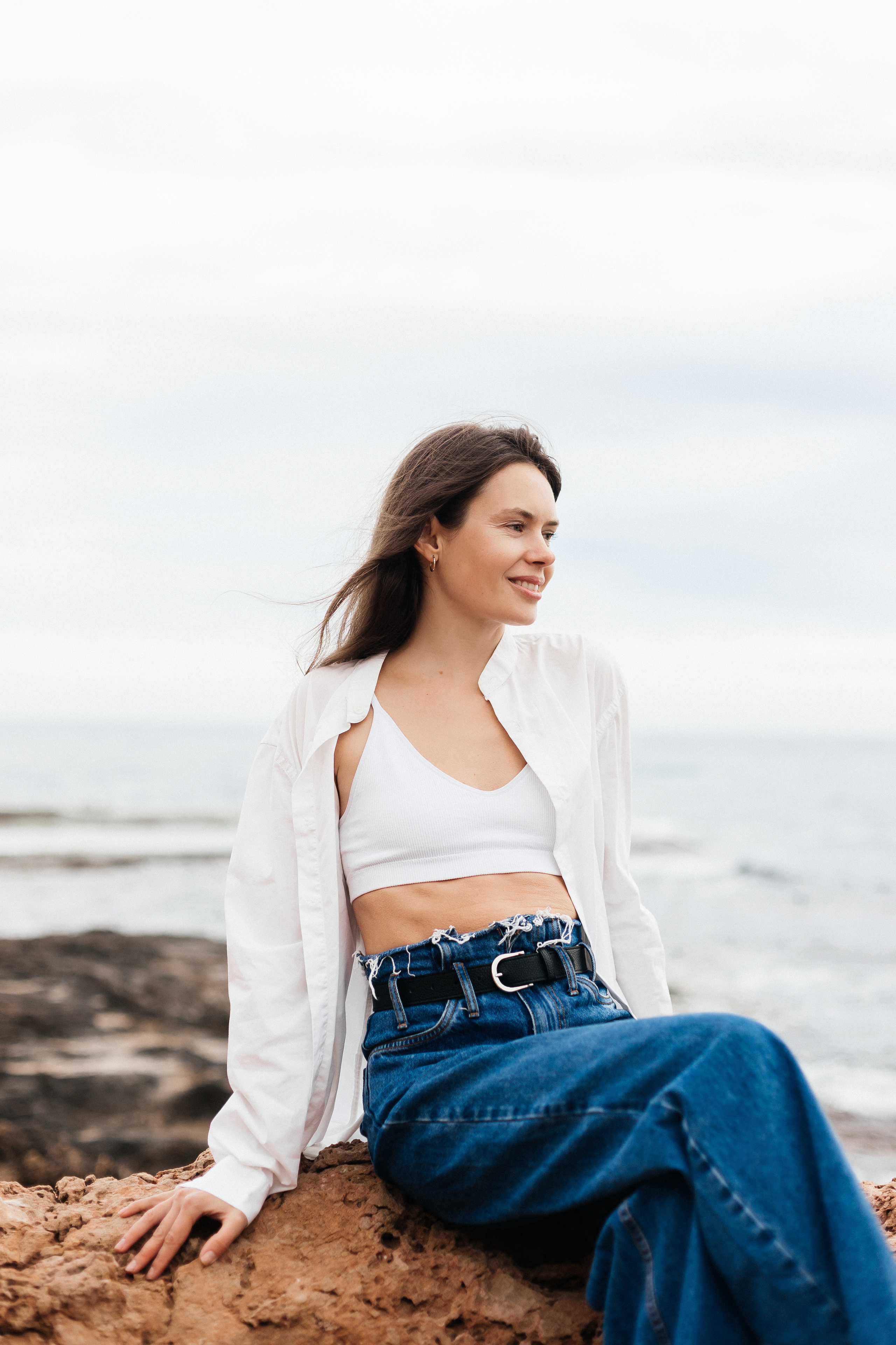 Walk on the beach. Your photographer Alina Shi