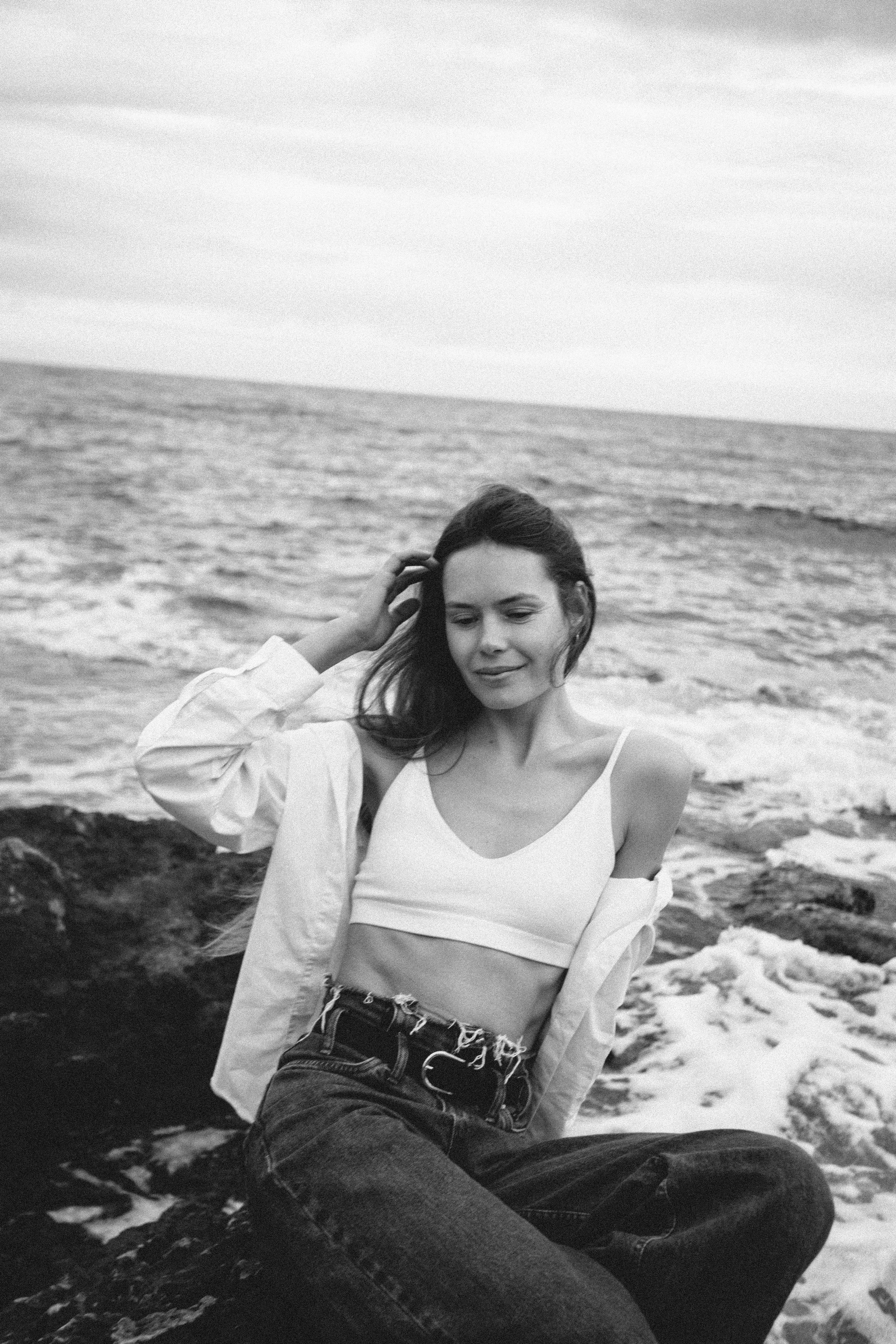 Walk on the beach. Your photographer Alina Shi