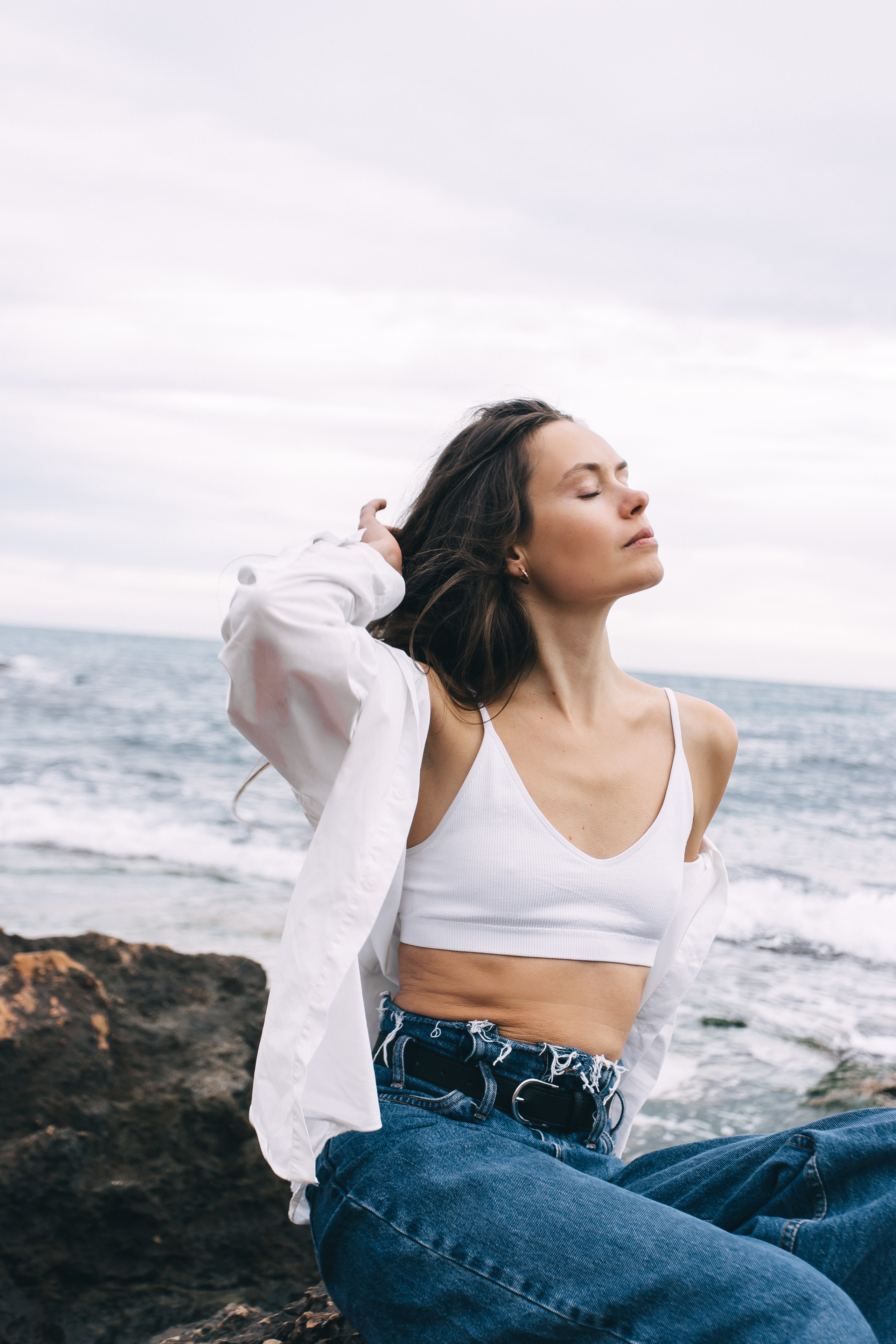Walk on the beach. Your photographer Alina Shi