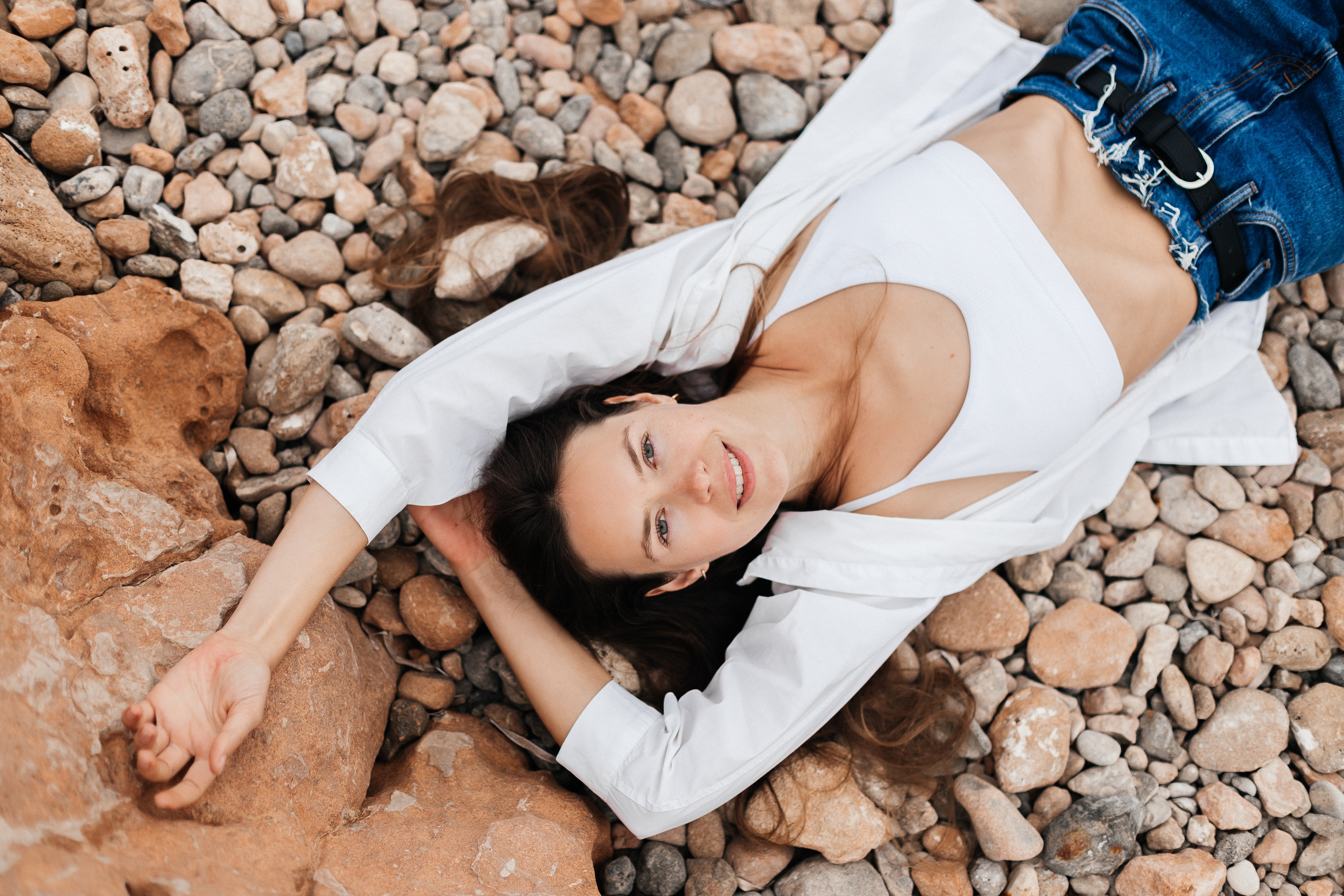 Walk on the beach. Your photographer Alina Shi
