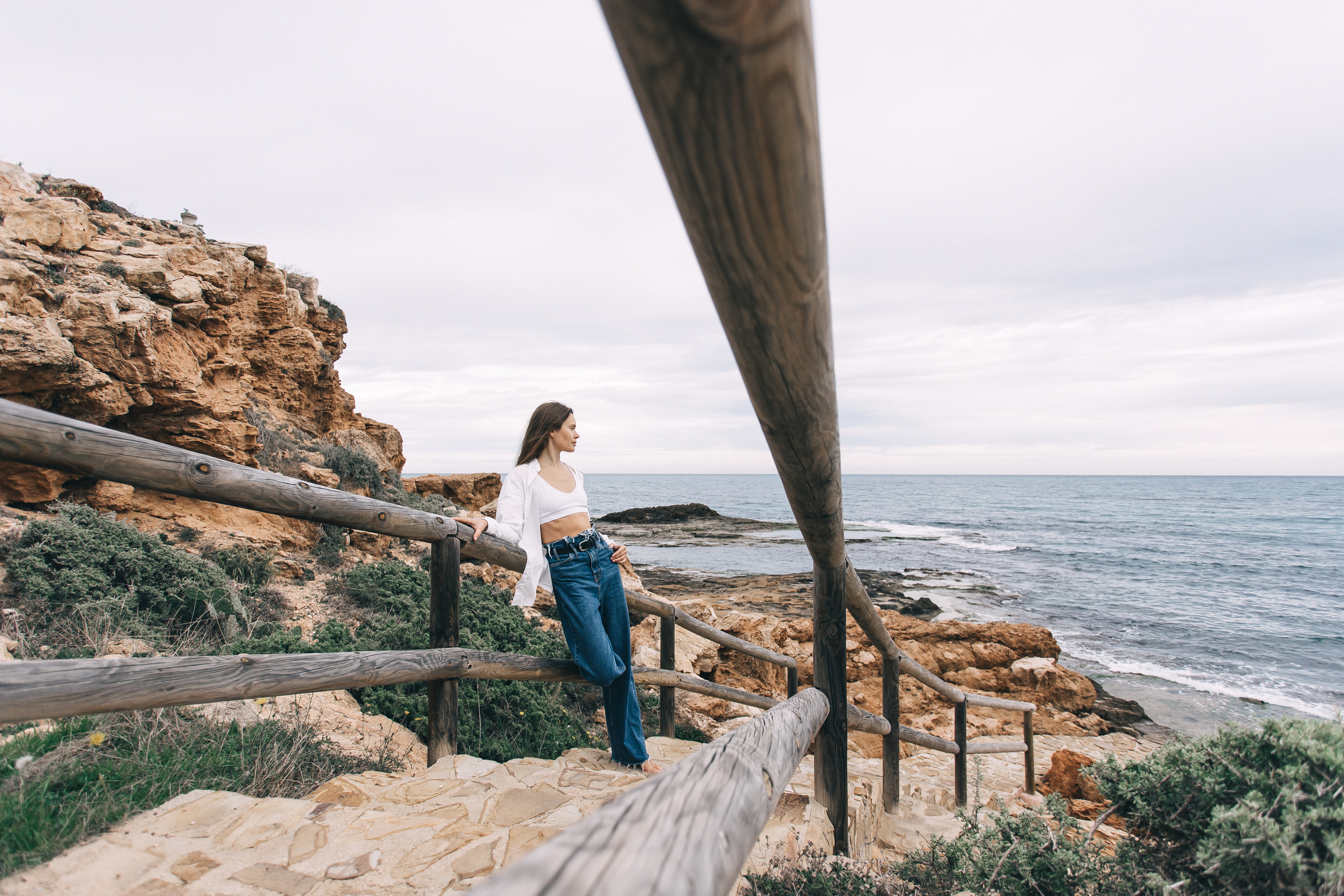 Walk on the beach. Your photographer Alina Shi
