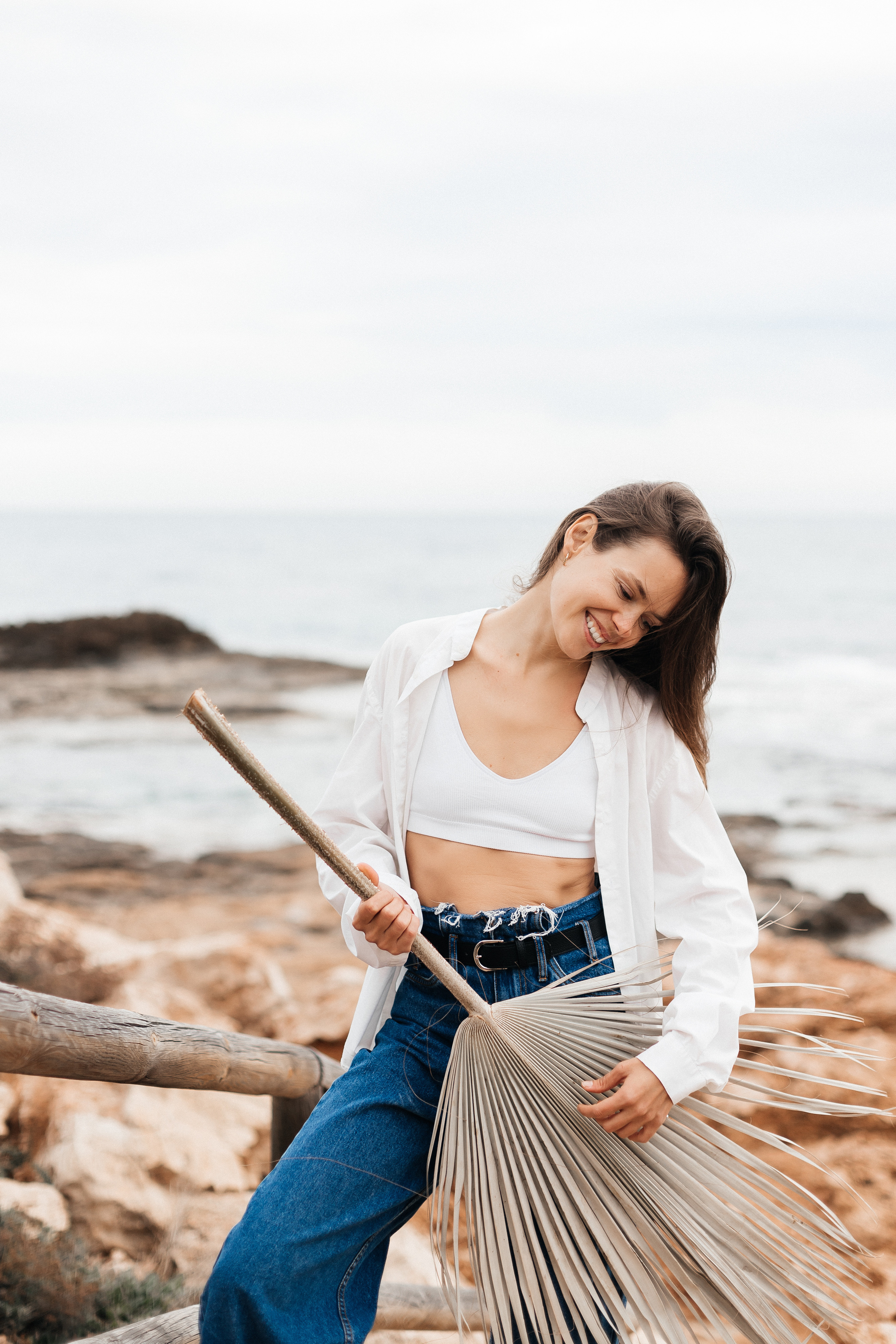 Walk on the beach. Your photographer Alina Shi